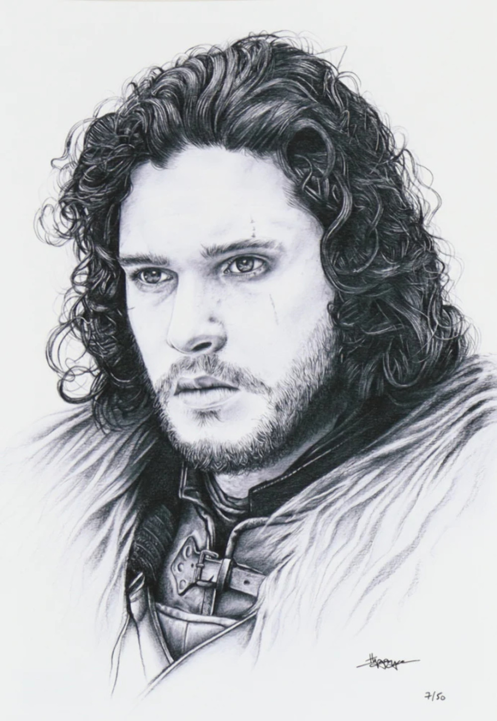 Thang Nguyen – Jon Snow “Game of Thrones” 8×12 Signed Limited Edition Giclee on