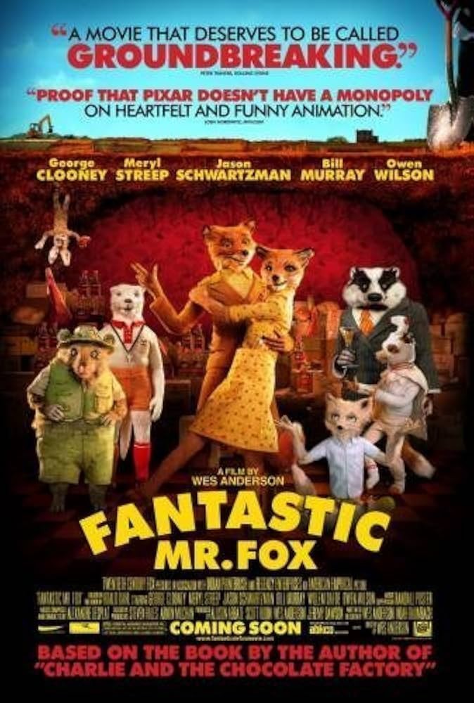 FANTASTIC MR. FOX 27X40 ORIGINAL SINGLE SIDED ONE SHEET MOVIE POSTER NM