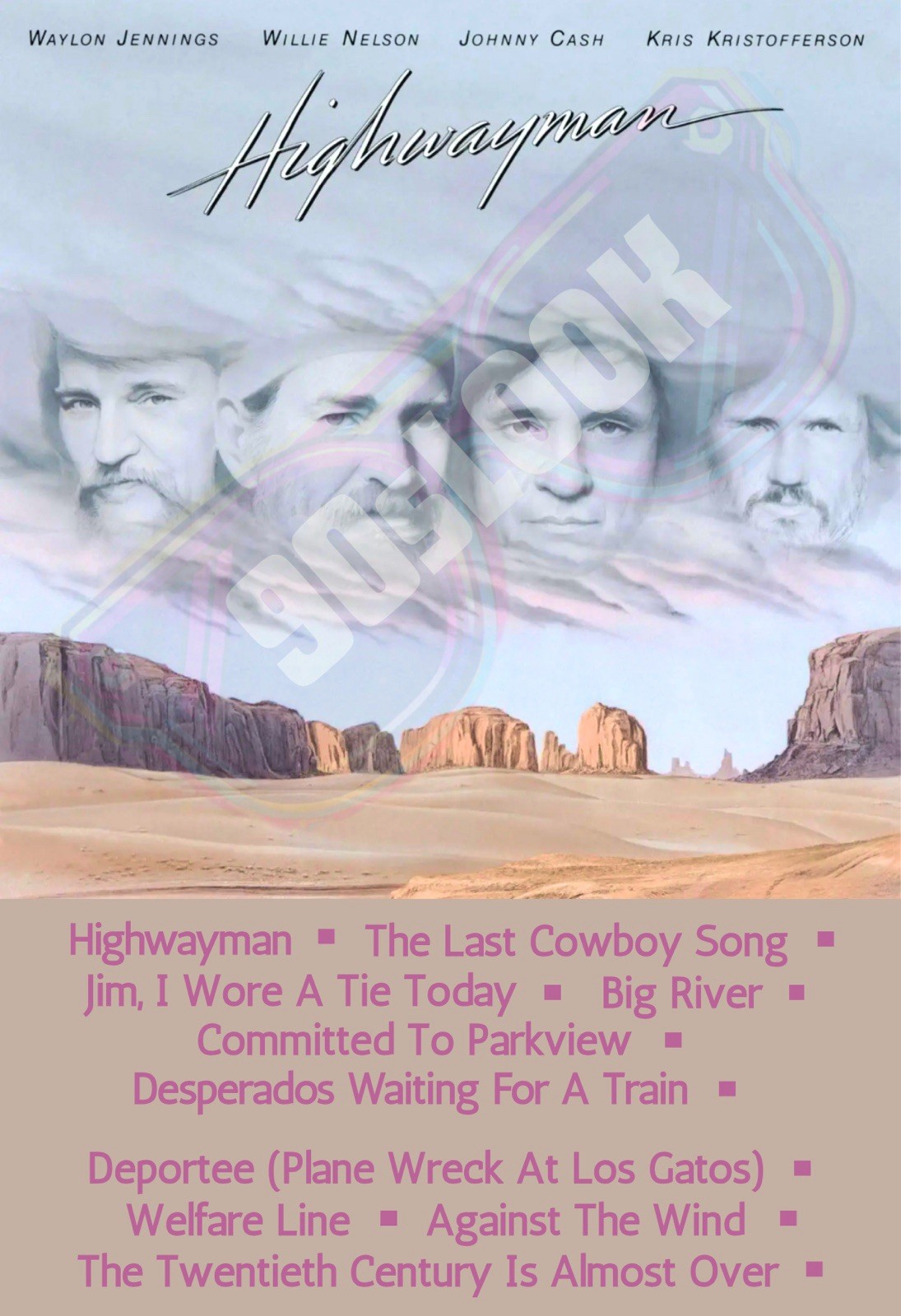 The Highwaymen Vintage Poster 13 x 19 Print Johnny Cash Waylon Jennings Willie