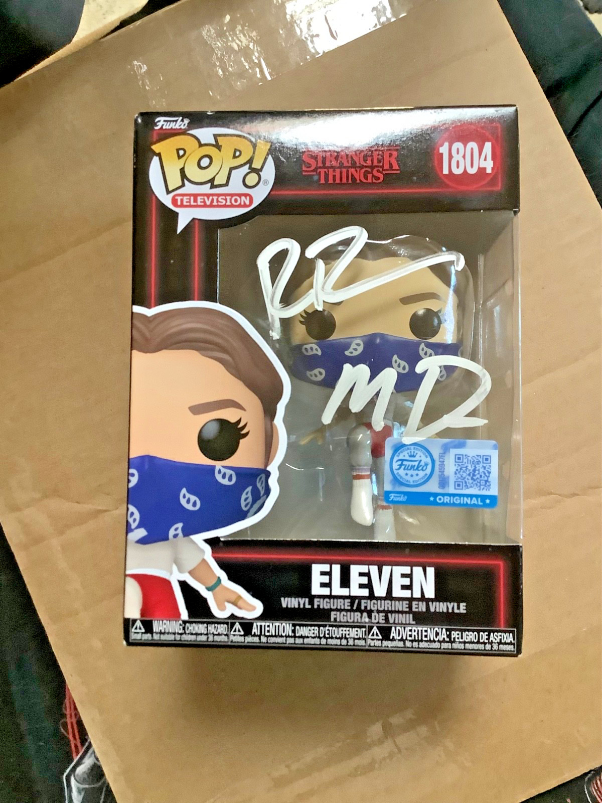 STRANGER THINGS SIGNED AUTOGRAPHED DUFFER BROTHERS ELEVEN FUNKO POP COA PSADNA