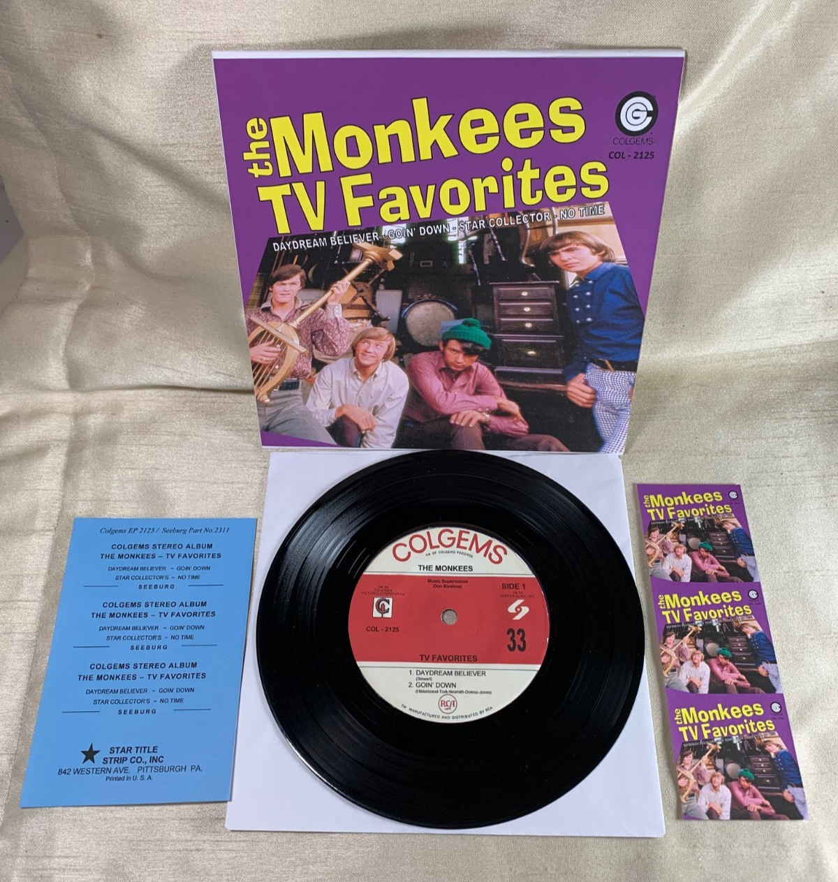 (MR 6) Vintage Monkees 33 TV Favorites Colgems COL-2125
