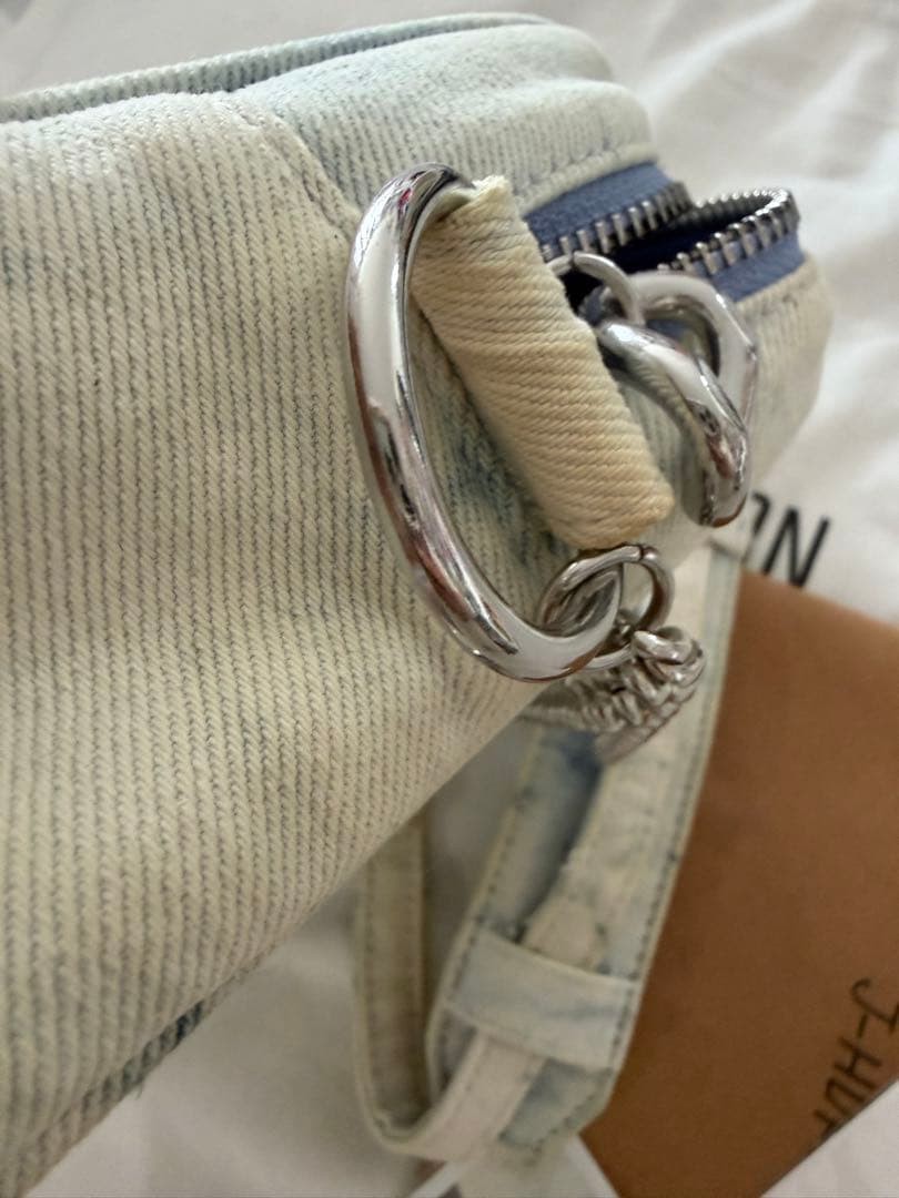 HYBE BTS Artist Made Collection J-HOPE Side Mini Bag Blue Denim Limited Edition