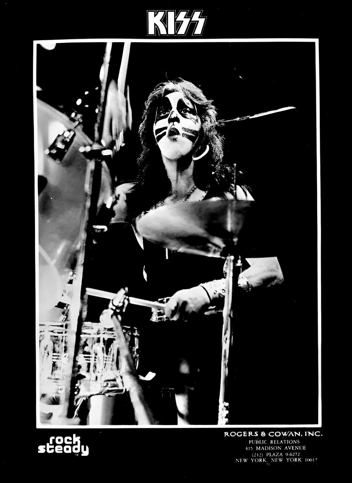 8×10 Kiss Peter Criss Poster Casablanca Photoshoot Rock Steady