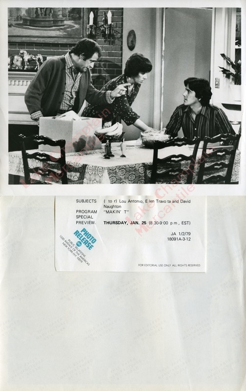 MAKIN IT Press Photo 7X9 David Naughton ELLEN TRAVOLTA Lou Antonio HAPPY DAYS