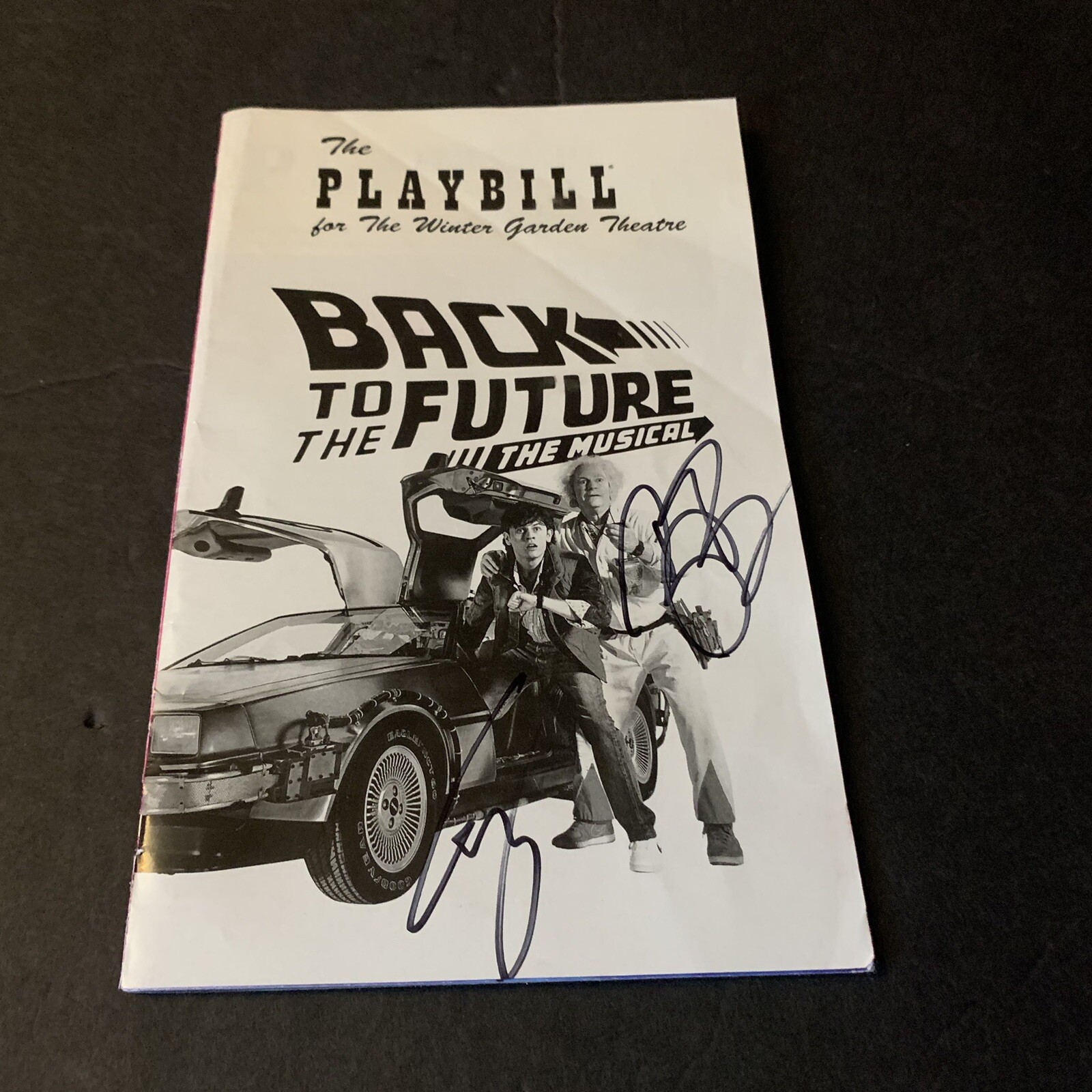 Casey Likes & Roger Bart Signed Back To The Future October 2024 Legacy Playbill