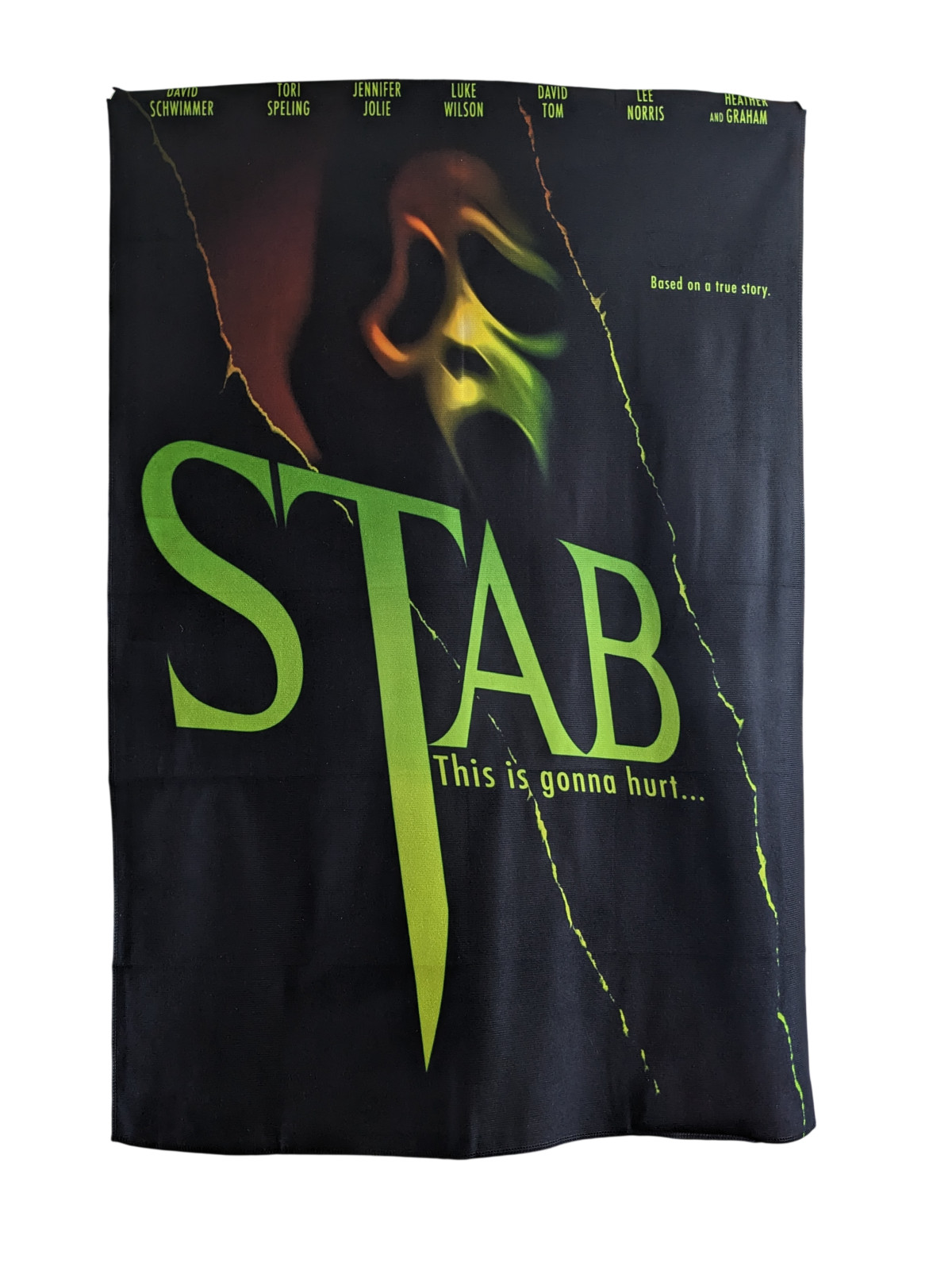 Scream Stab Tapestry Flag Banner 3ft X 2ft Horror Movies Parody Cox Campbell