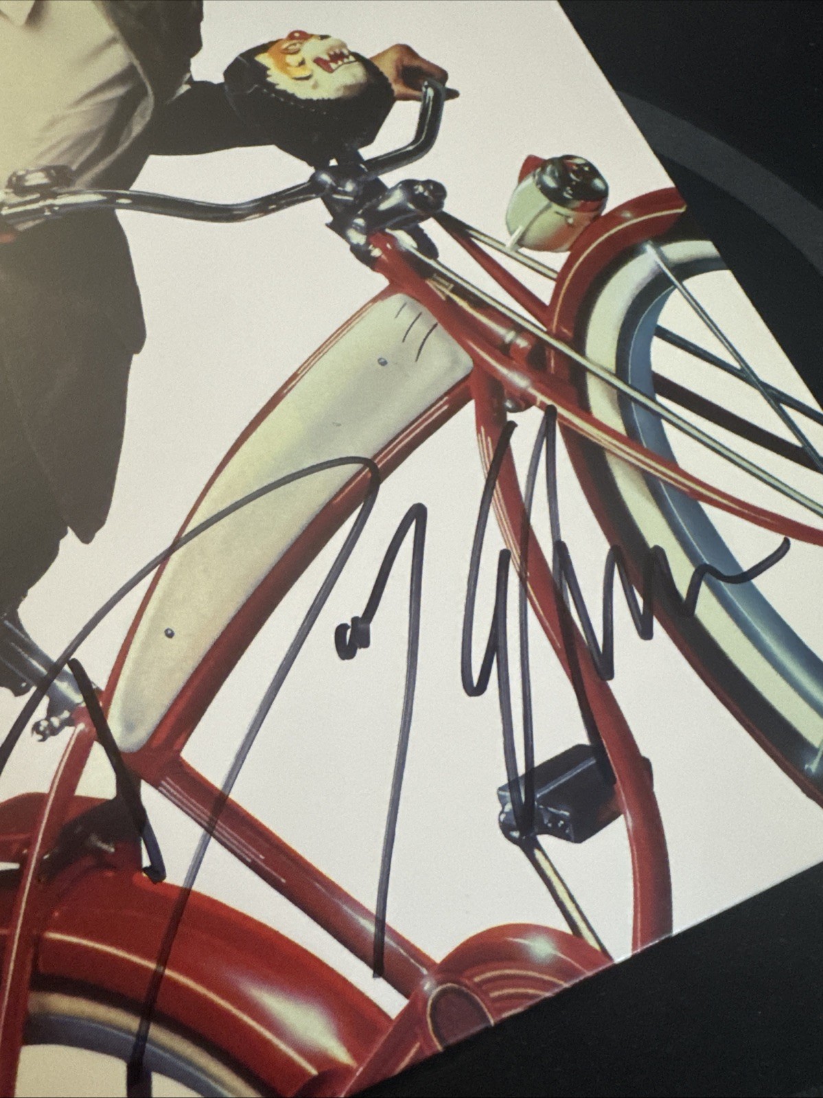 Paul Reubens + Danny Elfman Signed Pee-Wee’s Big Adventure Score LP Sleeve BAS