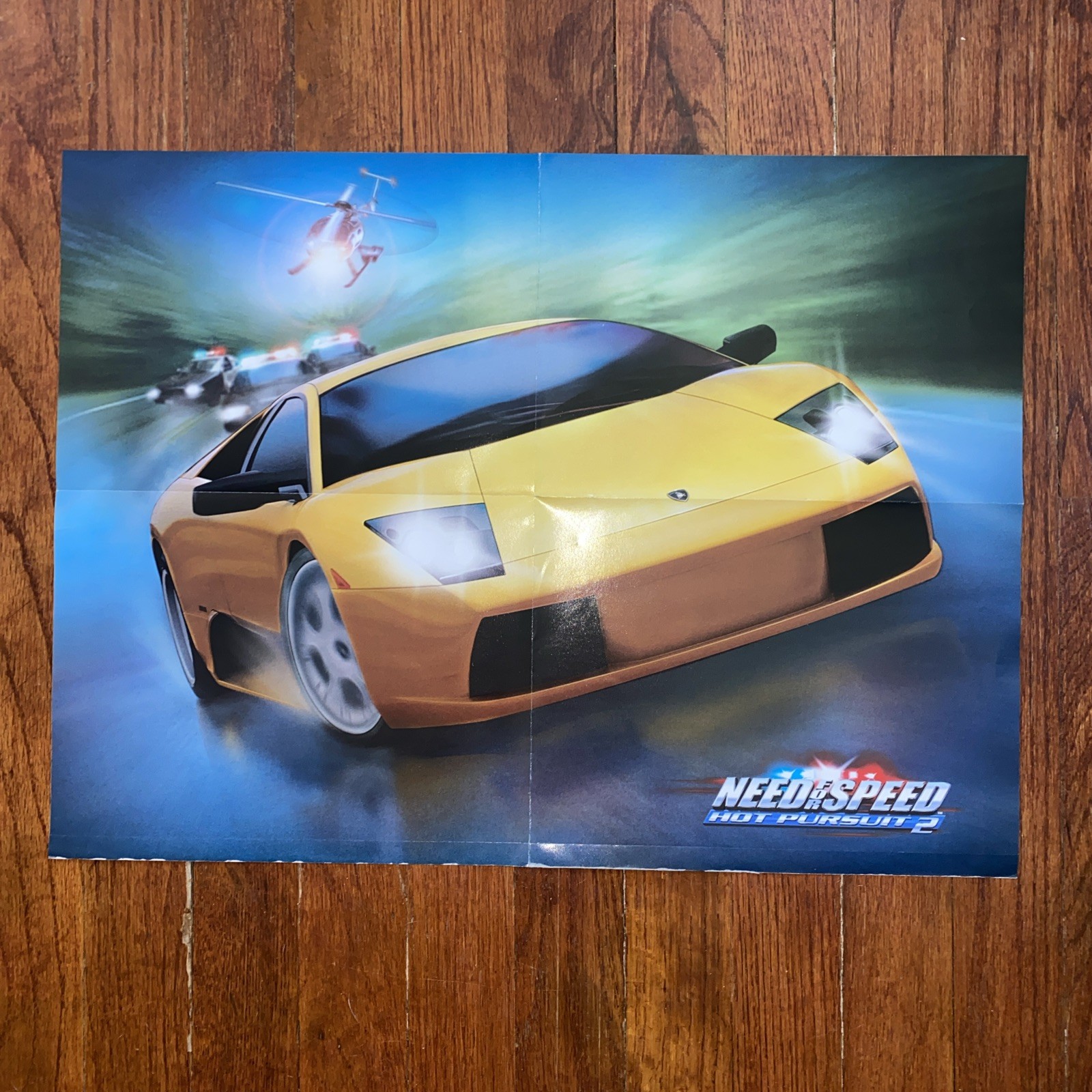 Y2K Electronic Gaming Monthly Double Sided poster Need For Speed Hot Pursuit 2