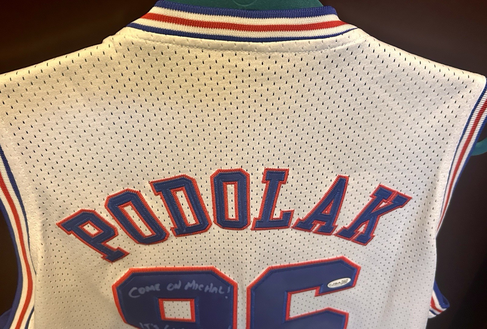 Space Jam Wayne Knight Jersey Auto Signed MJ Stan Newman B-Ball Movie 30th COA