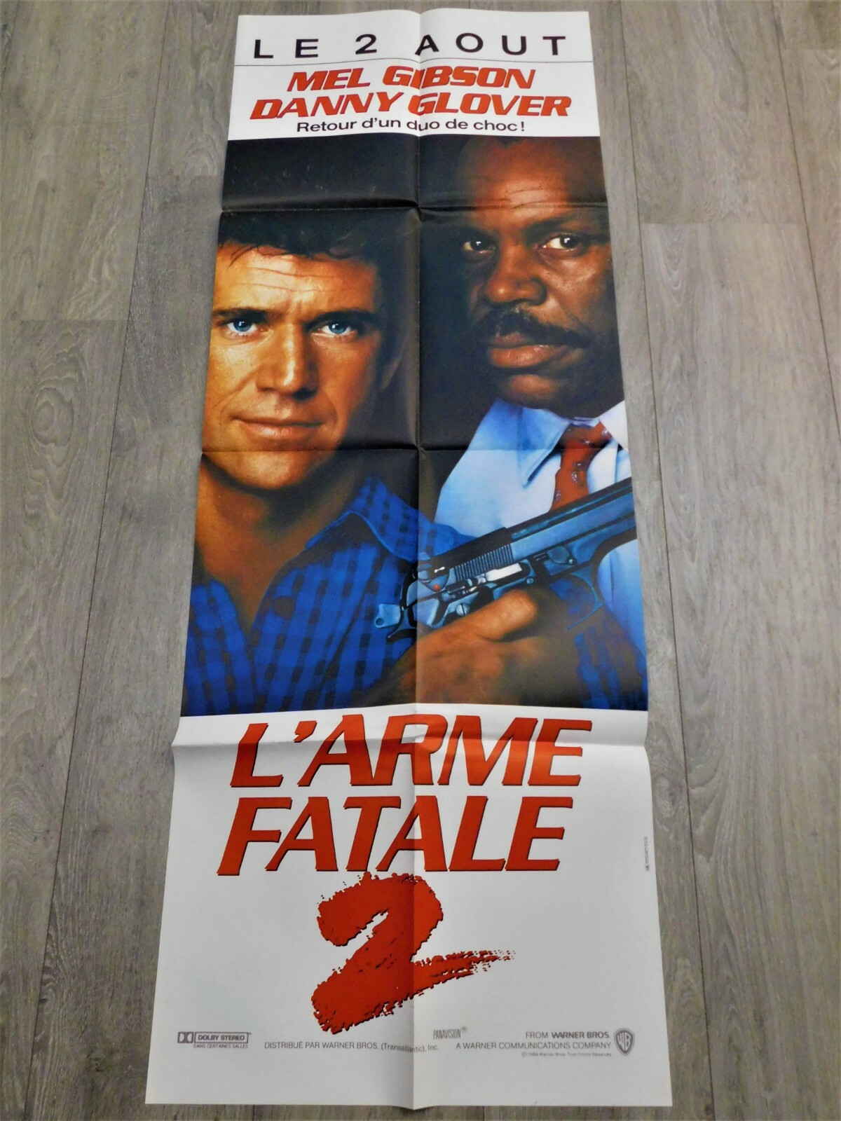 Lethal Weapon 2 French Movie Poster Original 23″63 1989 Gibson Glover