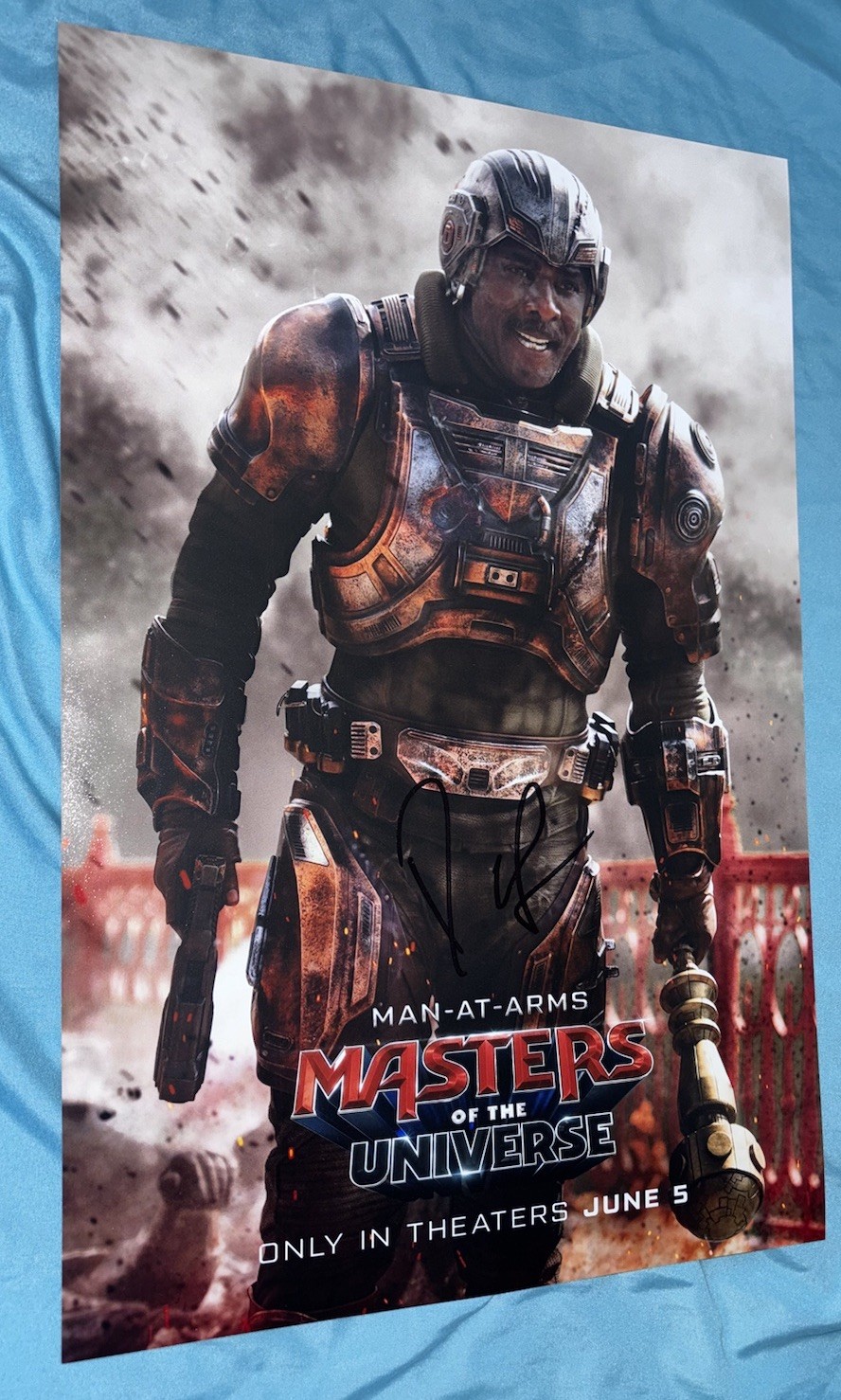 Idris Elba Signed 12×18 Photo Masters Of The Universe Man-At-Arms