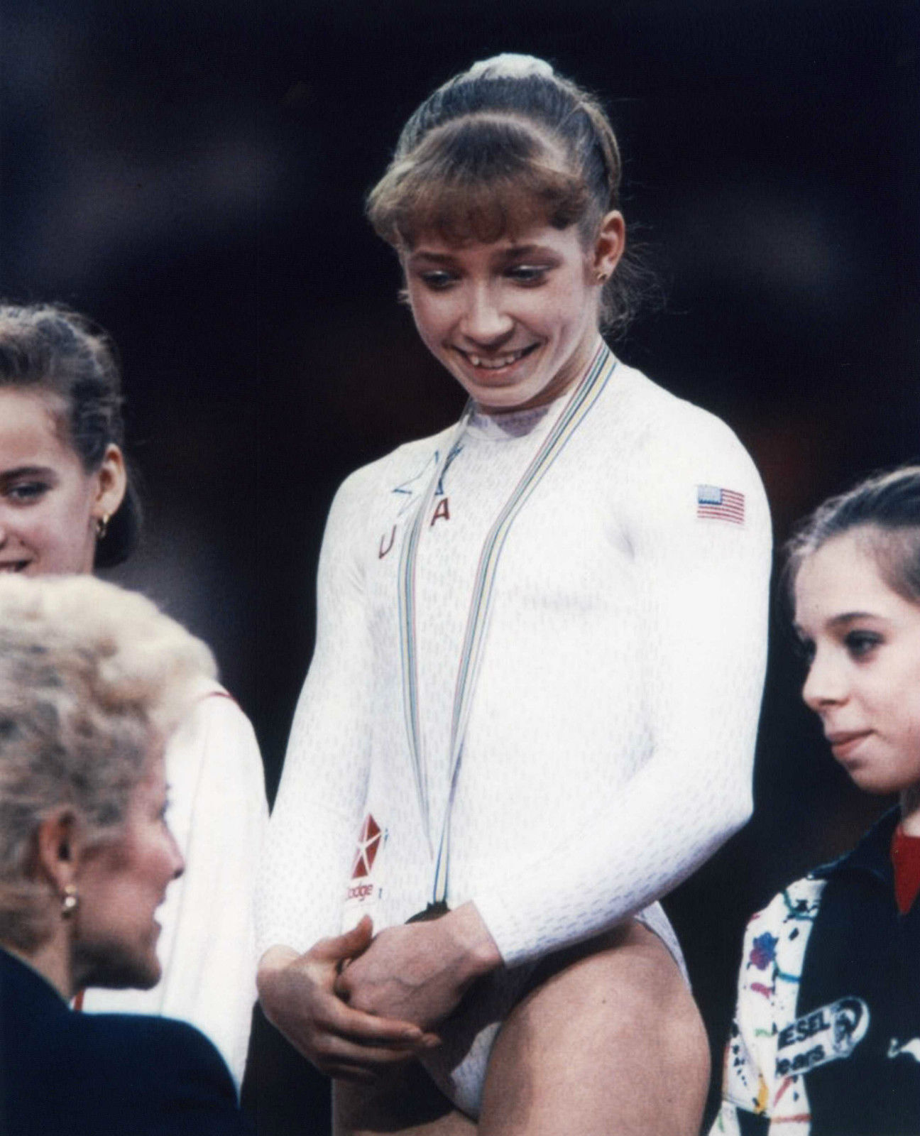 Kim Zmeskal Usa Womens Olympic Gimnastics 1991 8×10 Picture Celebrity Print