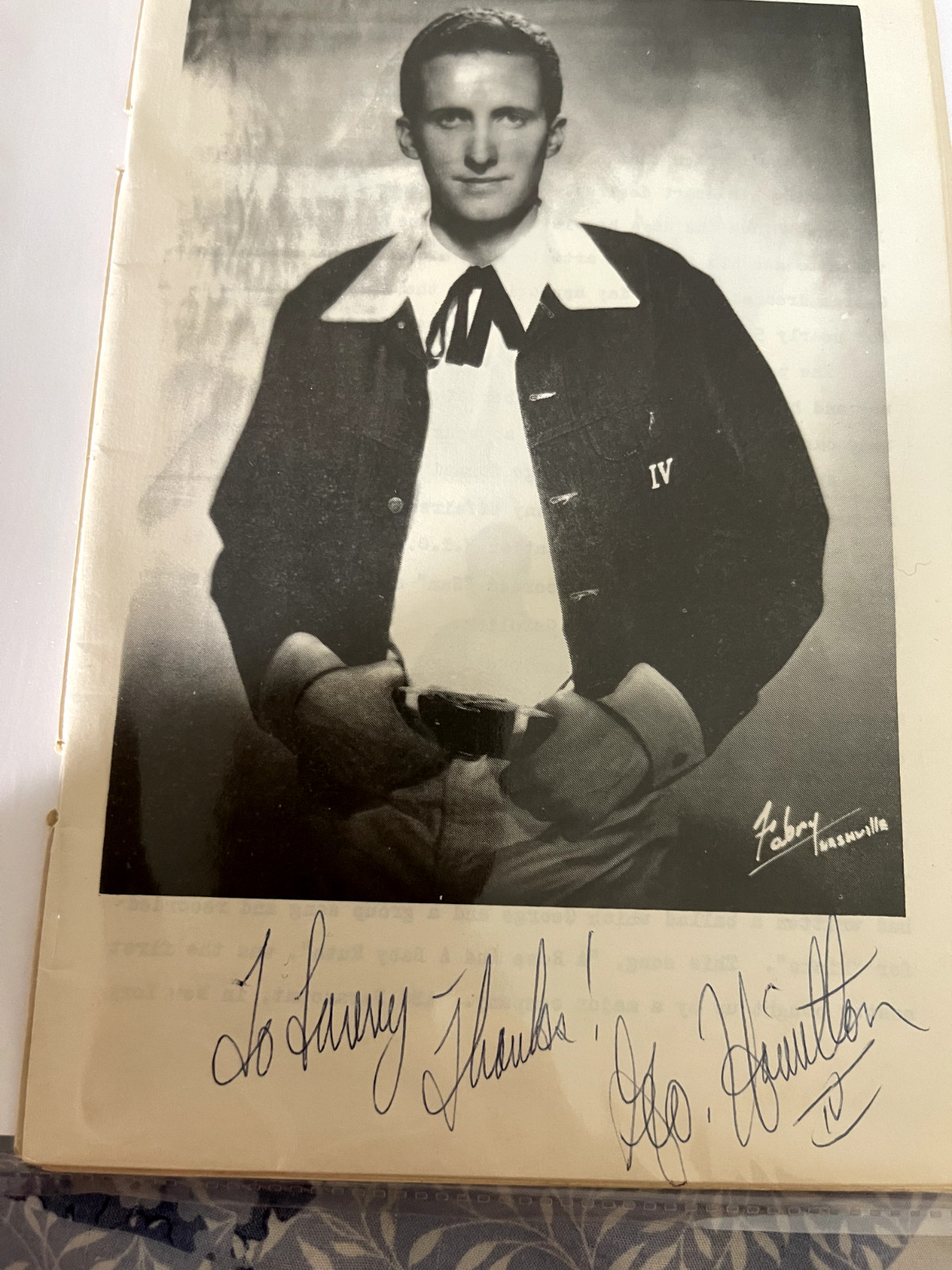 George Hamilton IV Signed vintage country western music pamphlet booklet