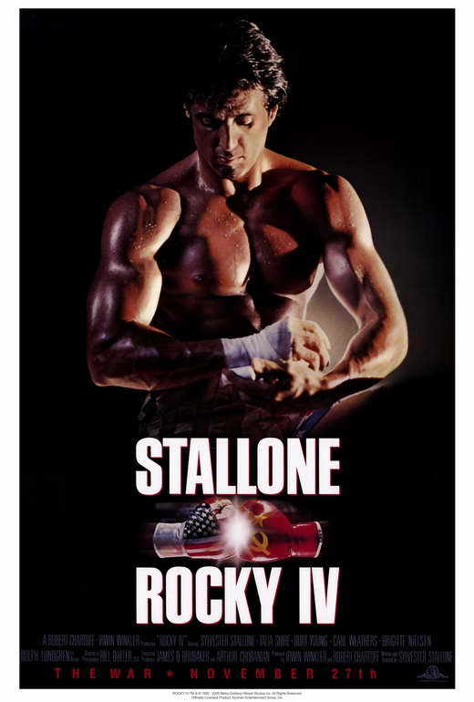 ROCKY 4 Movie POSTER 27×40 B Sylvester Stallone Talia Shire Dolph Lundgren