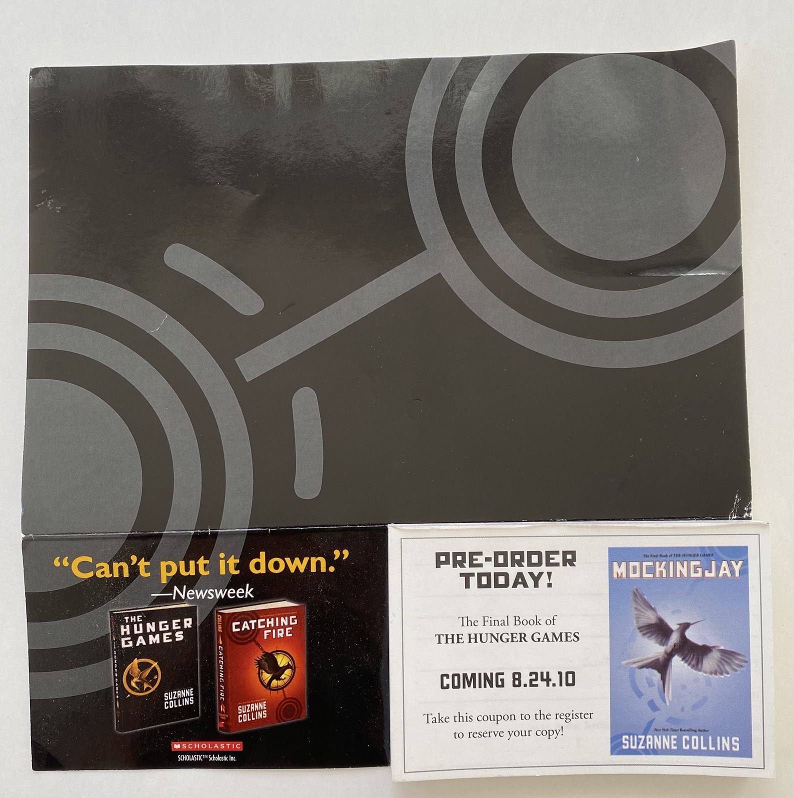 The Hunger Games / Mockingjay 2010 Promotion Stand From Scholastic ~ RARE PROMO