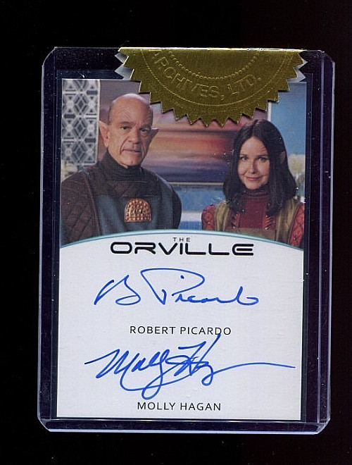 Robert Picardo / Molly Hagan THE ORVILLE Rittenhouse Auto SP