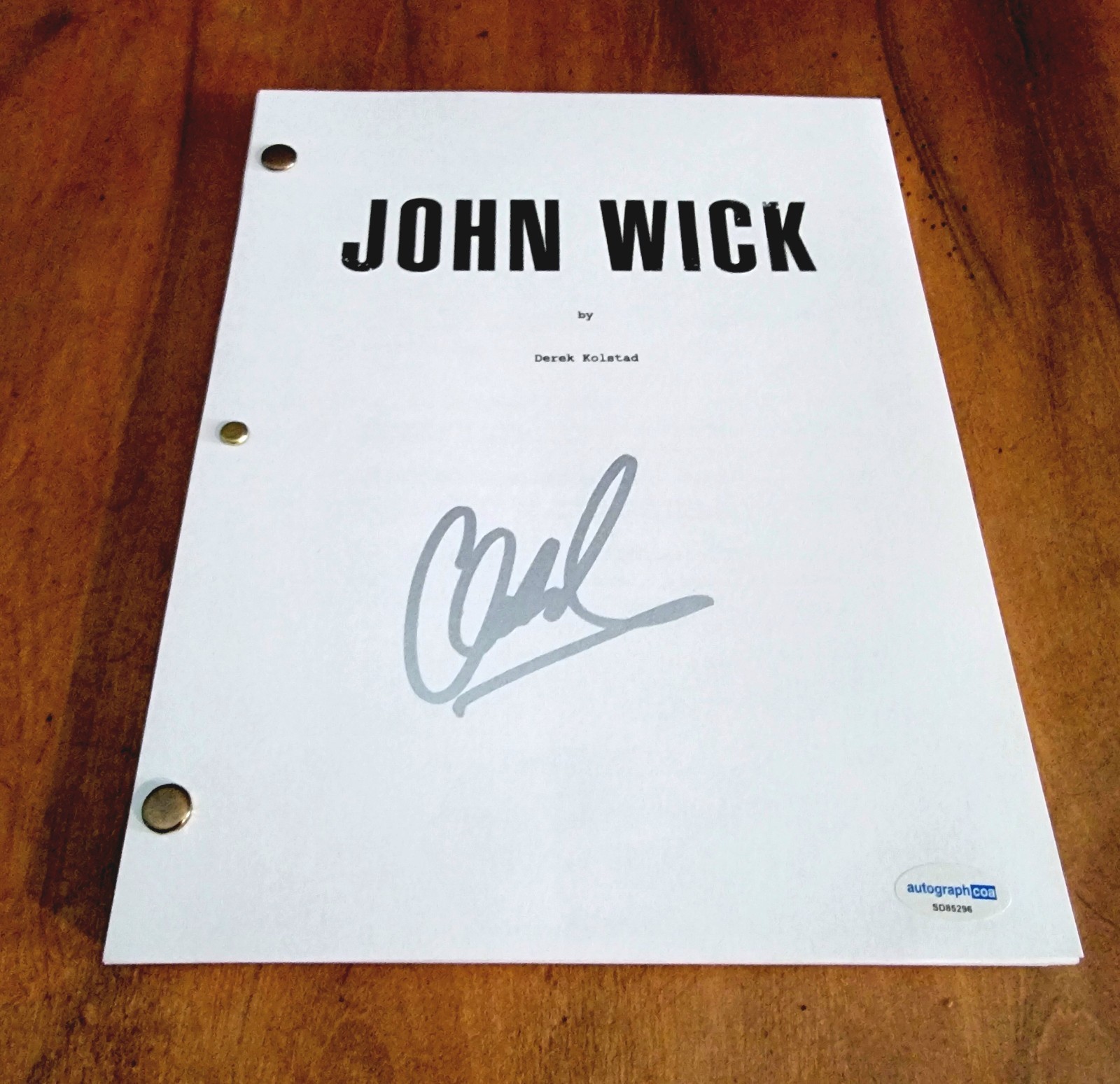 Chad Stahelski signed John Wick script full 101 pages ACOA Autograph COA