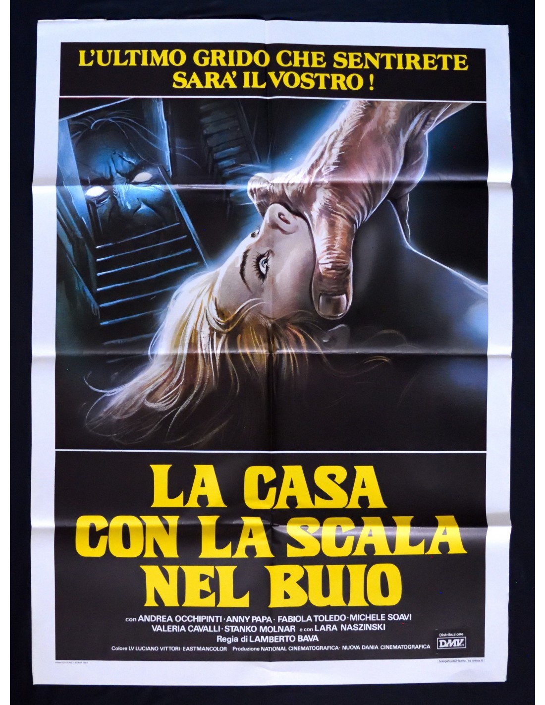 Manifesto La Casa Con La Scala Nel Buio Blade Dark Lamberto Bava Anny Papa A313