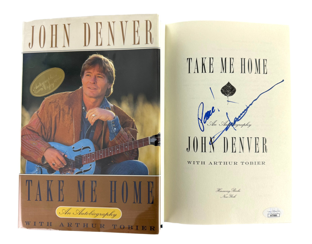 John Denver Signed Autograph Take Me Home Book – Folk Rock Icon w/ JSA COA