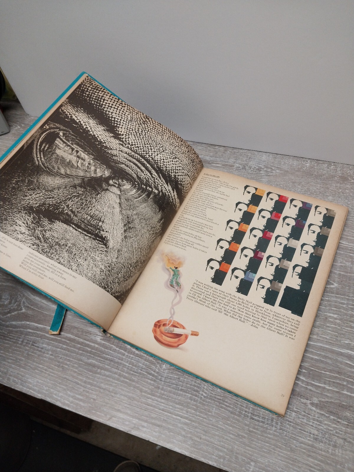 The Beatles Illustrated Lyrics Book 1969 Vintage HC 1st USA Edition