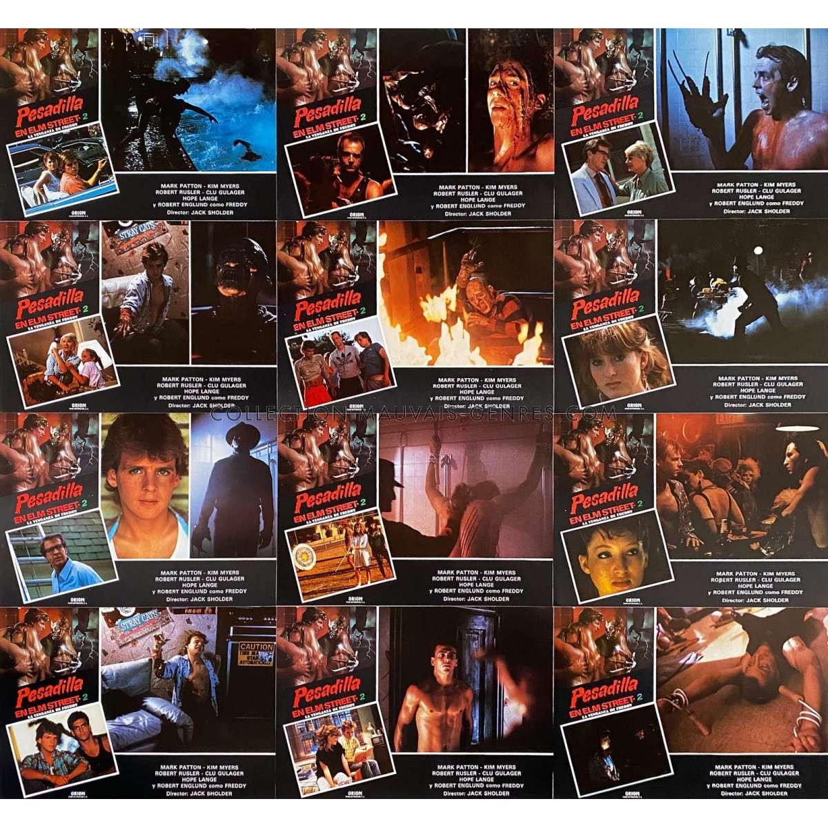 A NIGHTMARE ON ELM STREET II Lobby Cards x12 – 9×13 in. – 1985 – Jack Sholder, R