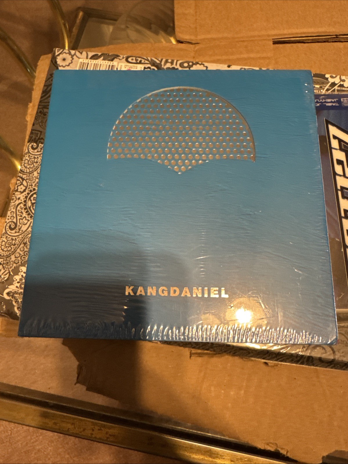 KANG Daniel K CYAN 1ST MINI ALBUM K-POP CD + PHOTOCARD SET + FOLDED POSTER NEW