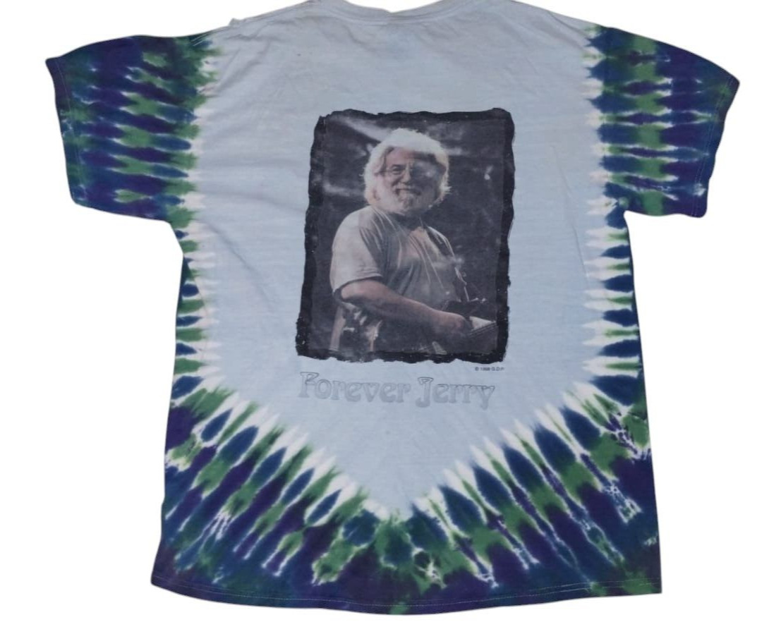 Vintage THRASHED 1998 Grateful Dead Forever Jerry TShirt on Delta Pro Weight L