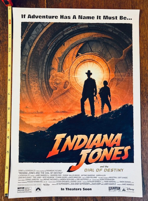 Indiana Jones And The Dial Of Destiny Official Small Movie Poster – Souvenir 