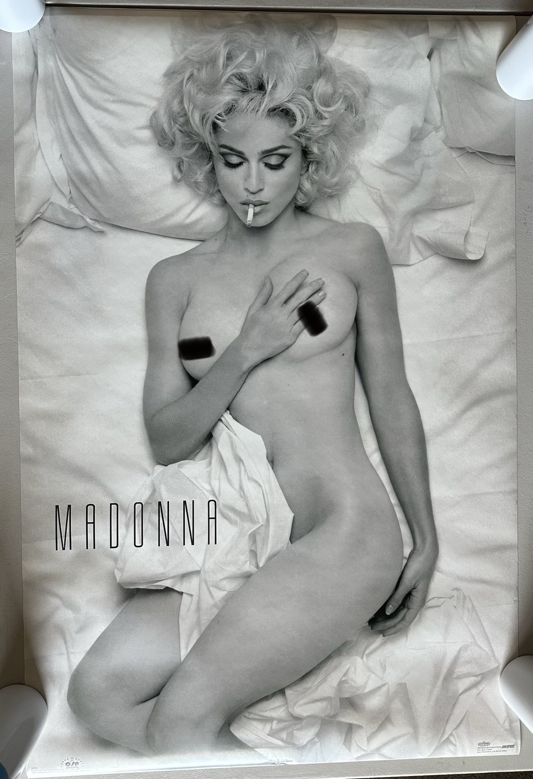 Vintage 1993 Madonna Bad Girl Poster 23×35 Steven Meisel OSP Original