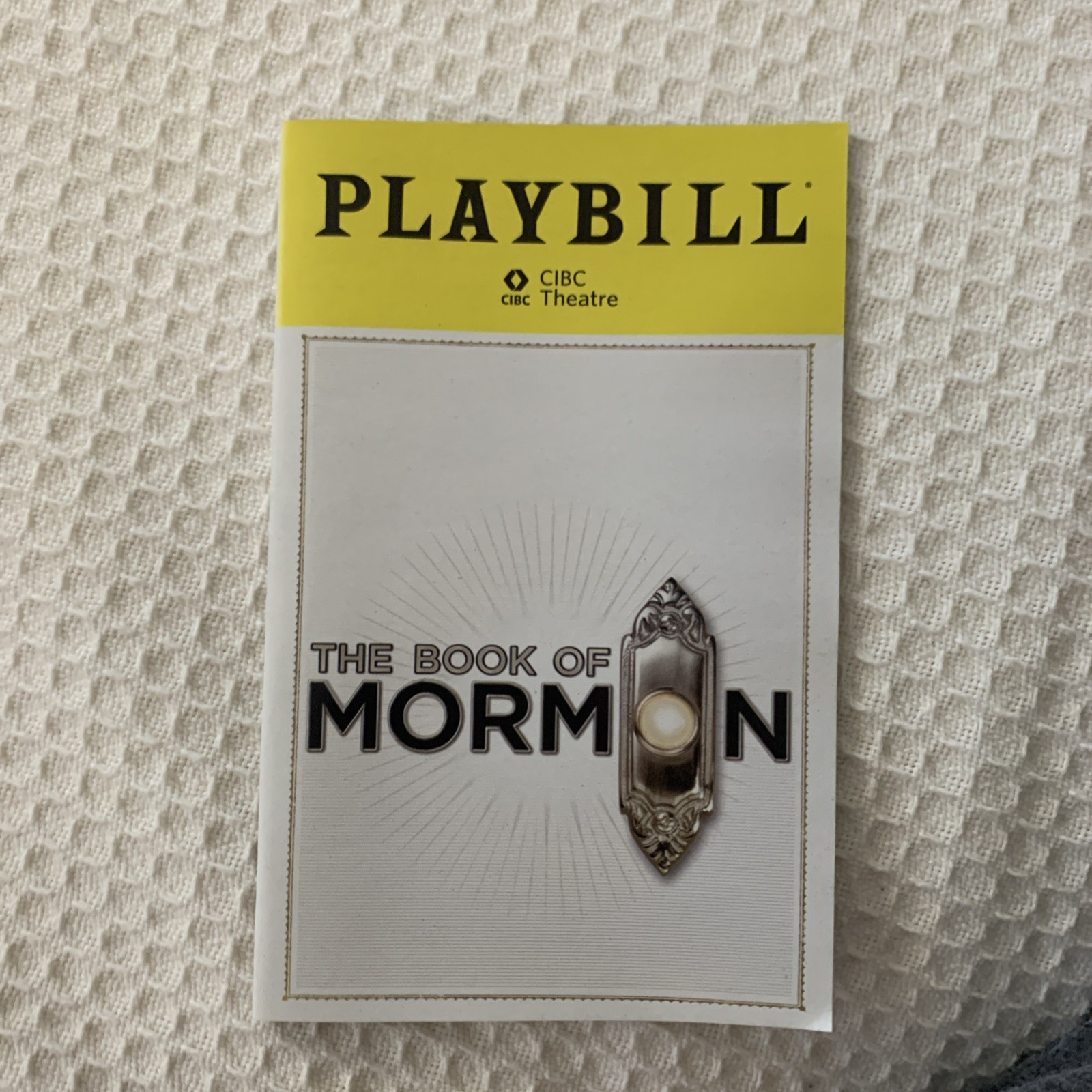 PLAYBILL The Book of Mormon CIBC Theater Chicago IL 2025 production Please Read