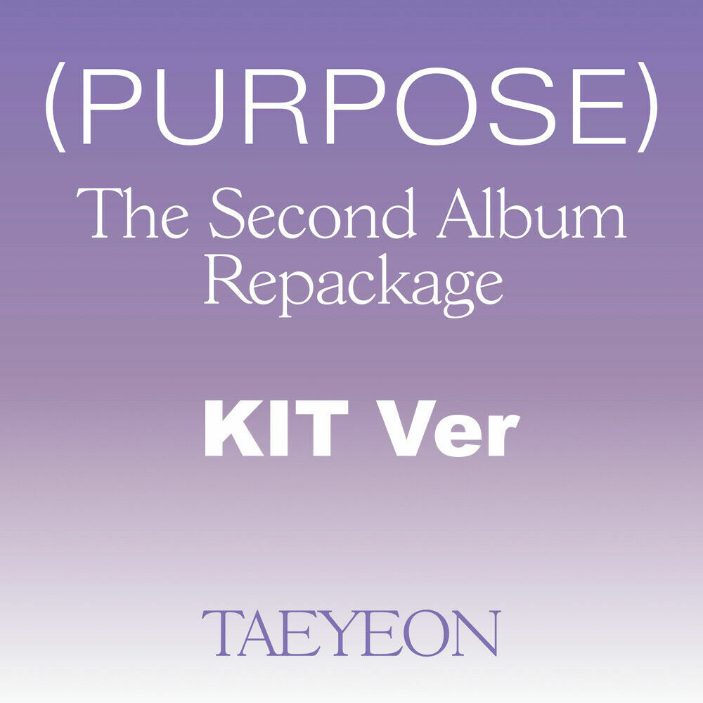 TAEYEON Purpose 2nd Repackage Kit Ver Kit+Photocard+Etc+Tracking SNSD