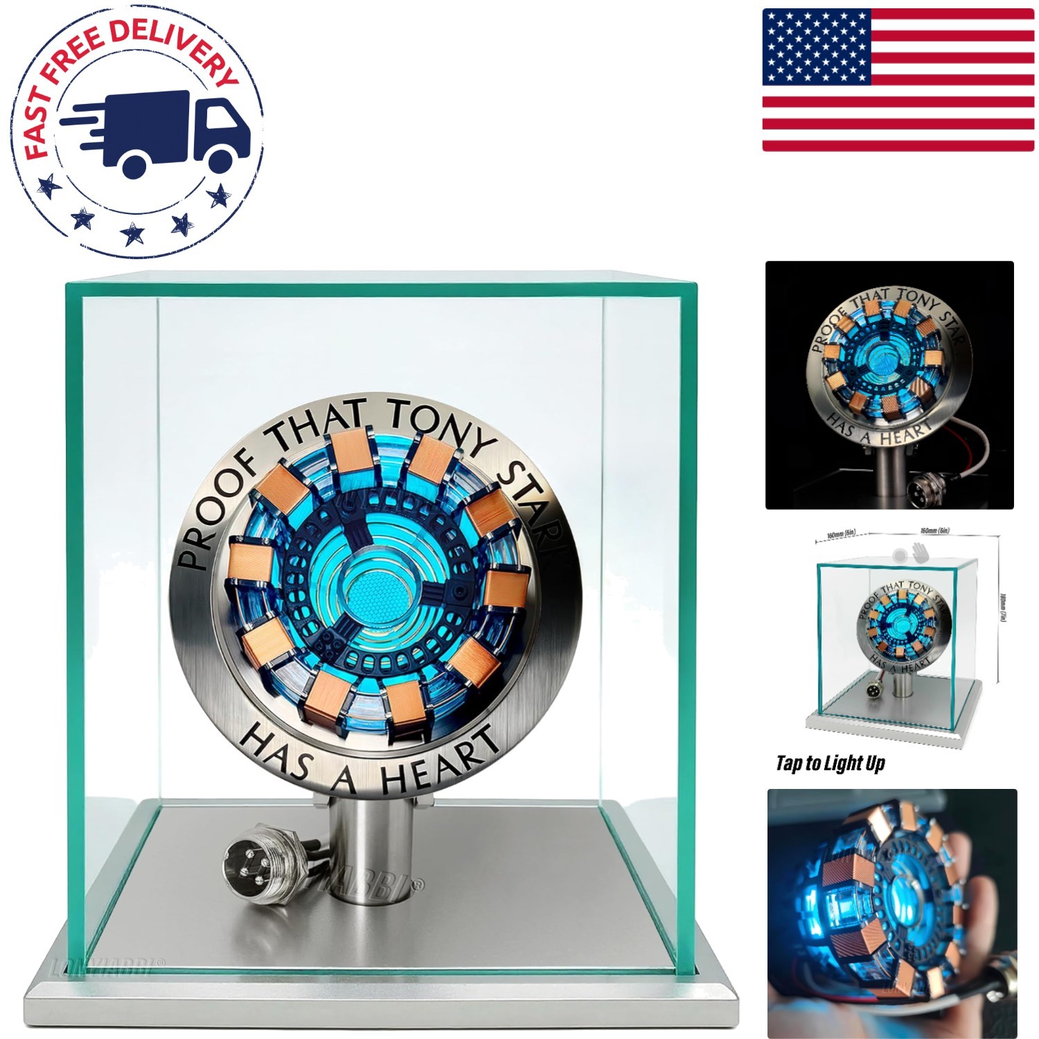 Multicolor Arc Reactor LED Display Piece – Perfect Gift for Sci-Fi Enthusiasts