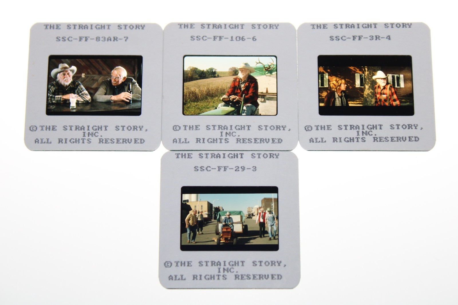 THE STRAIGHT STORY – 4 press kit slides Richard Farnsworth Sissy Spacek D Lynch
