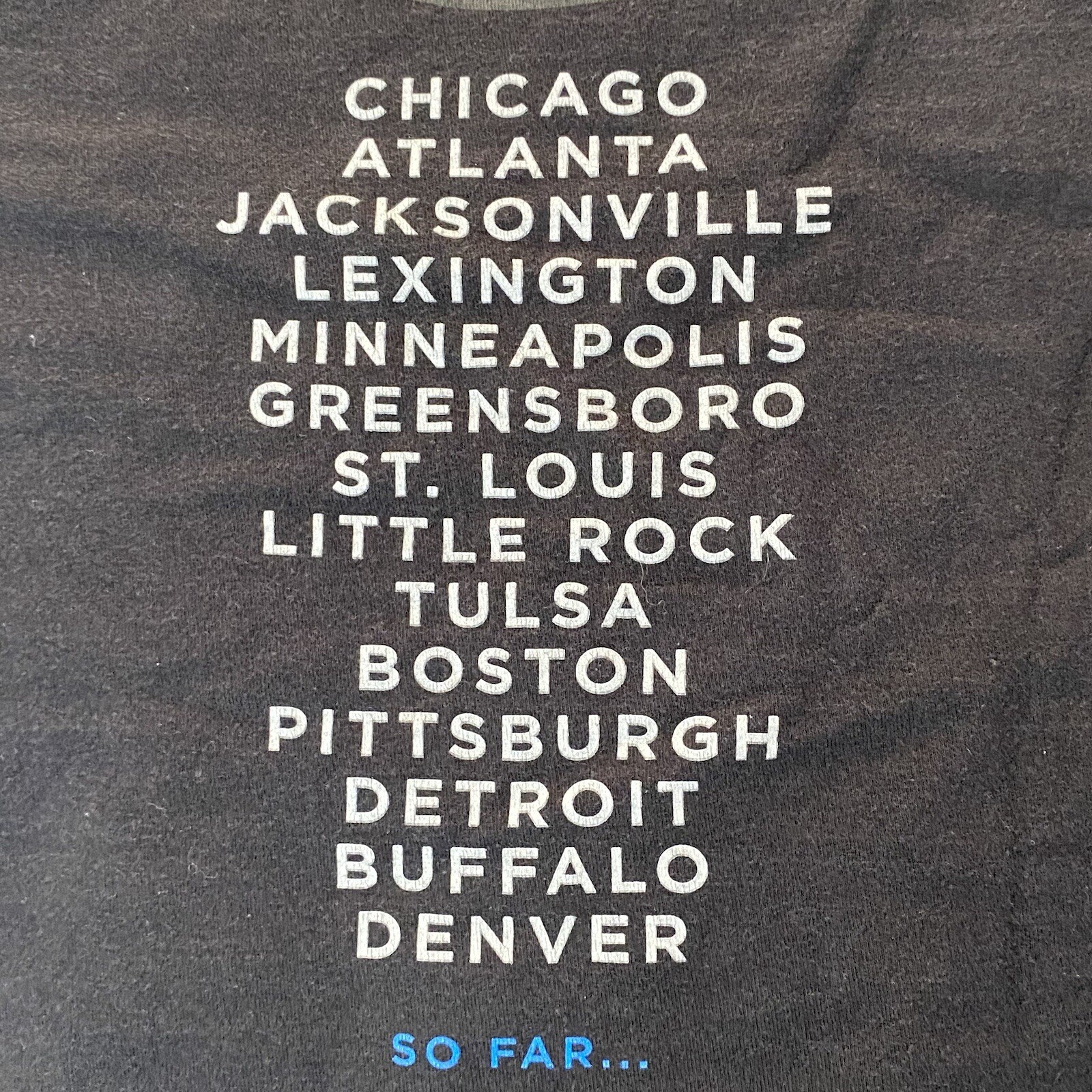 VTG Hanes Beefy T Shirt Men’s XL TG EG Black Garth Brooks World Tour 2014-15