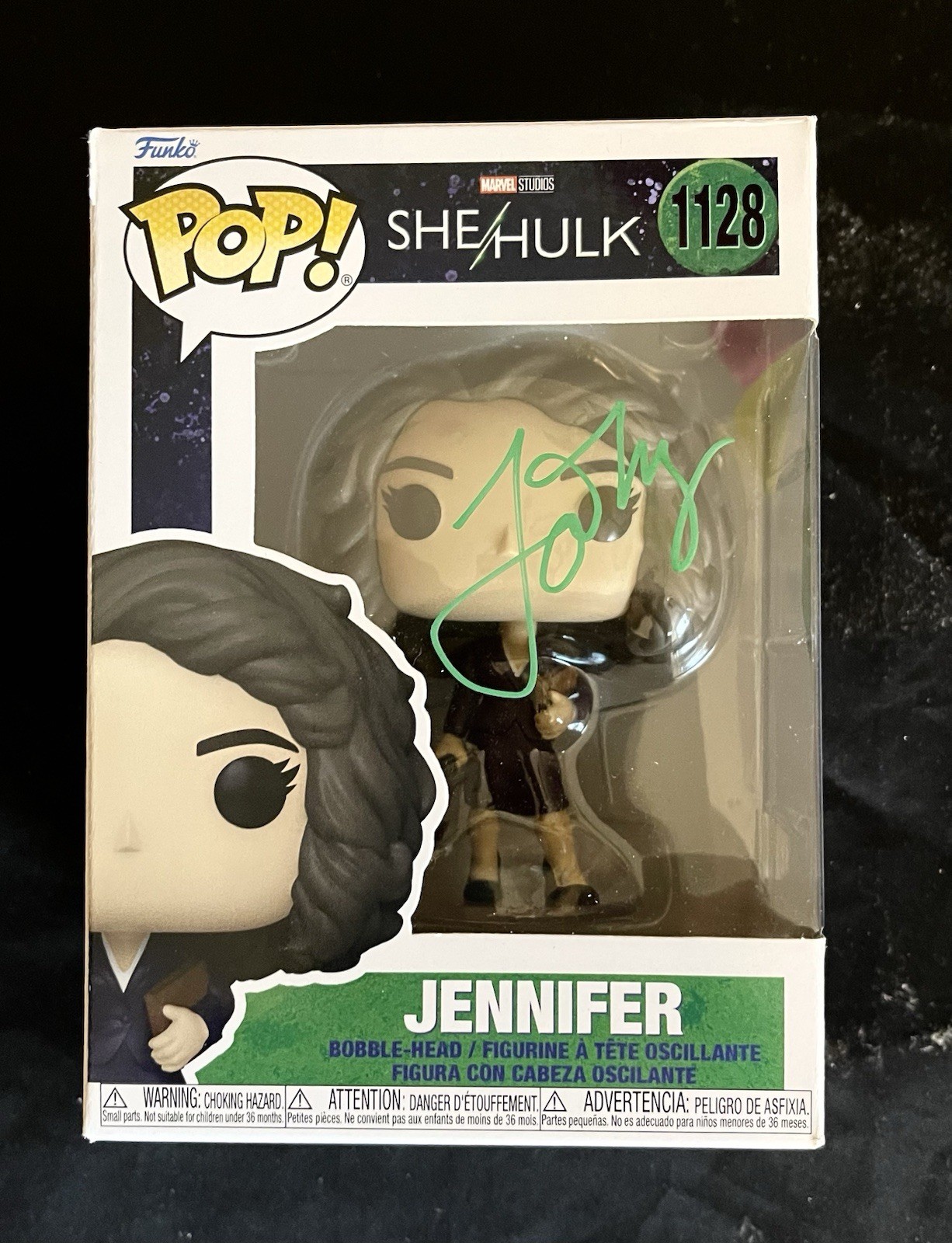 Tatiana Maslany She-Hulk Jennifer Funko Pop #1128 SIGNED L JSA COA