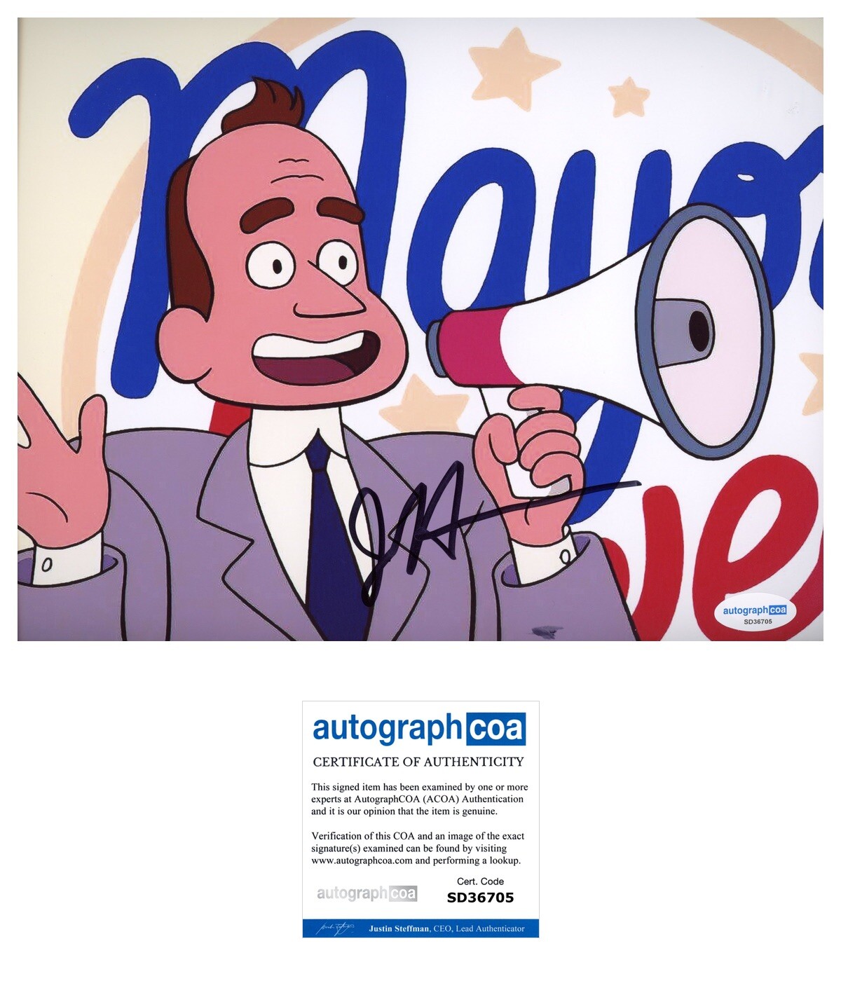 Joel Hodgson ‘Steven Universe’ Signed 8×10 Photo ‘Mayor Bill Dewey’ ACOA