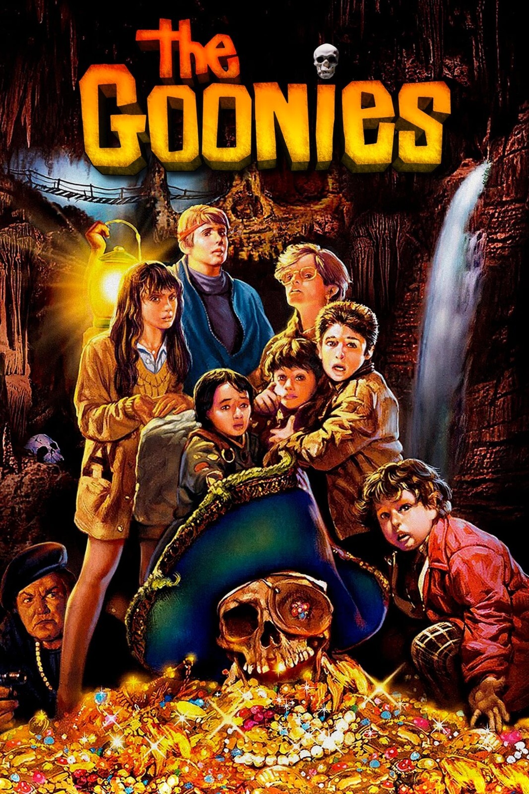 1985 The Goonies Movie Poster 11X17 Mouth Chunk Sloth Data Mikey Map 🏴‍☠️☠🍿