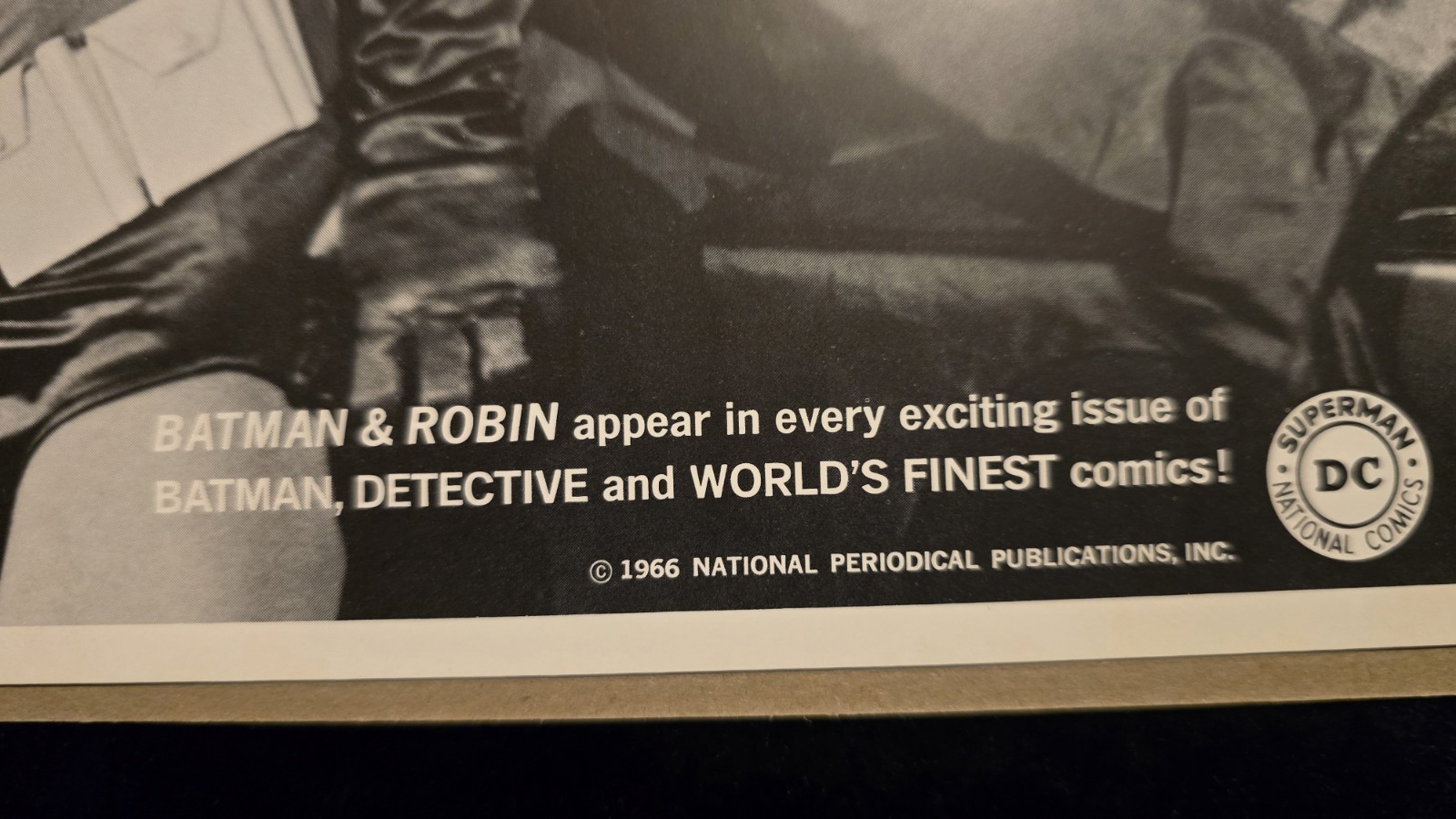 Vintage 1966 DC Comics Batman Robin Adam West Burt Ward Photo Printed Signatures