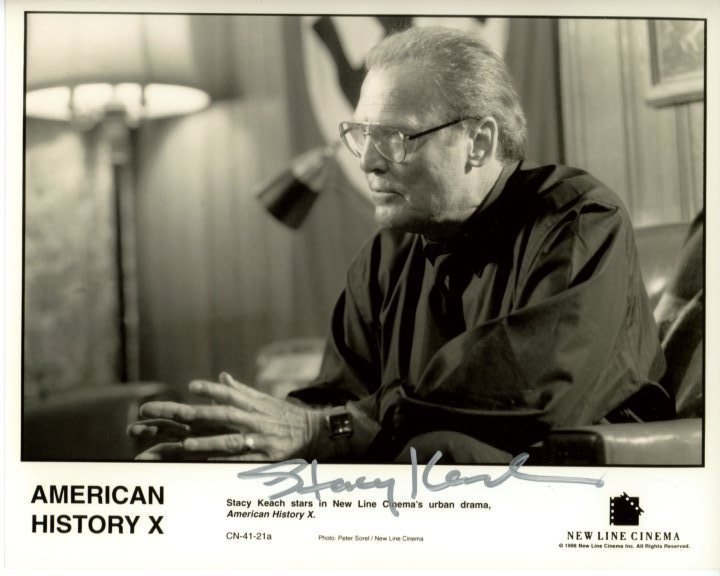 STACY KEACH signed autographed 8×10 AMERICAN HISTORY X CAMERON ALEXANDER photo