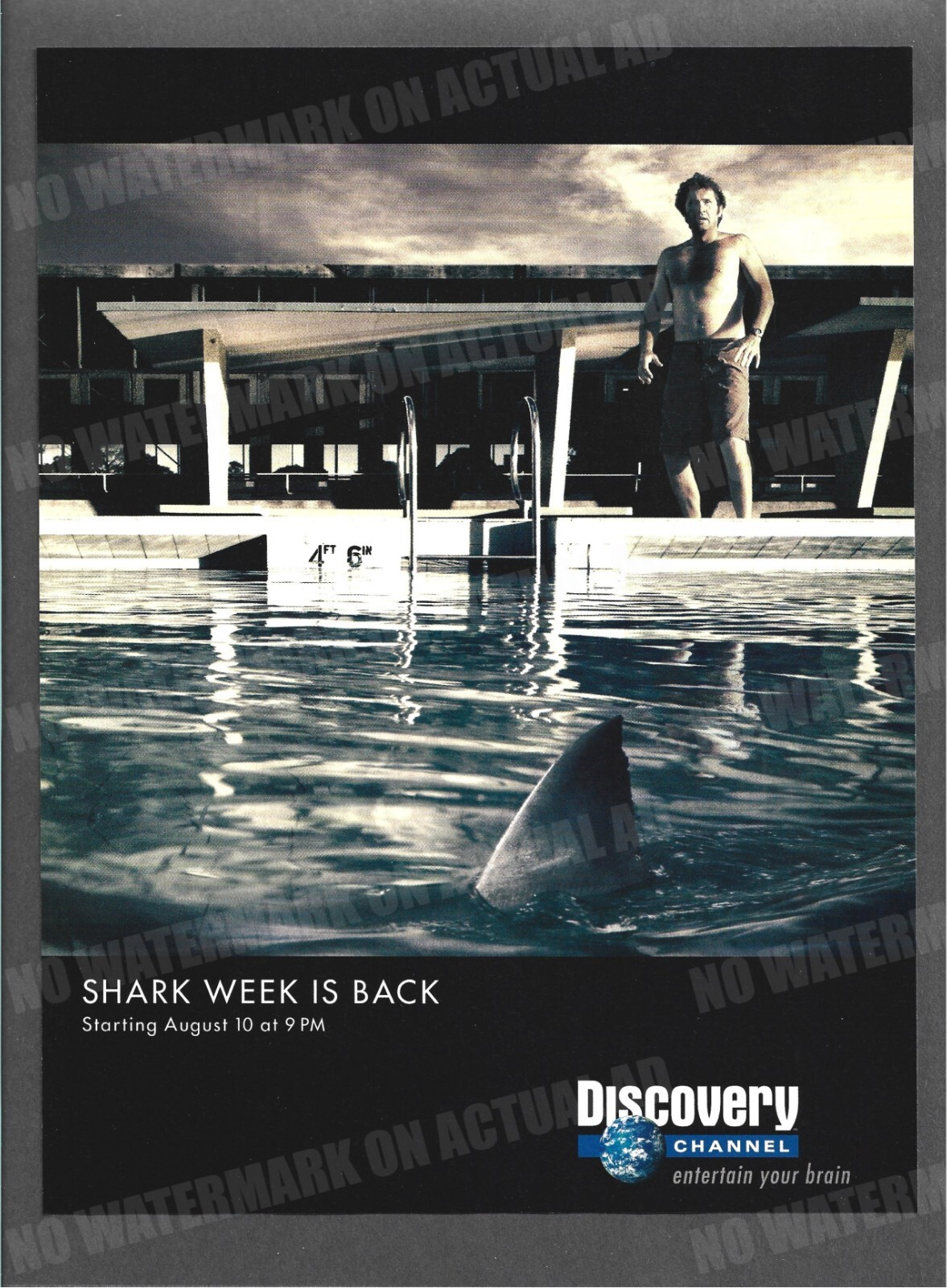Shark Week 2003 Discovery Channel Trade Print Magazine Ad TV Television ADVERT