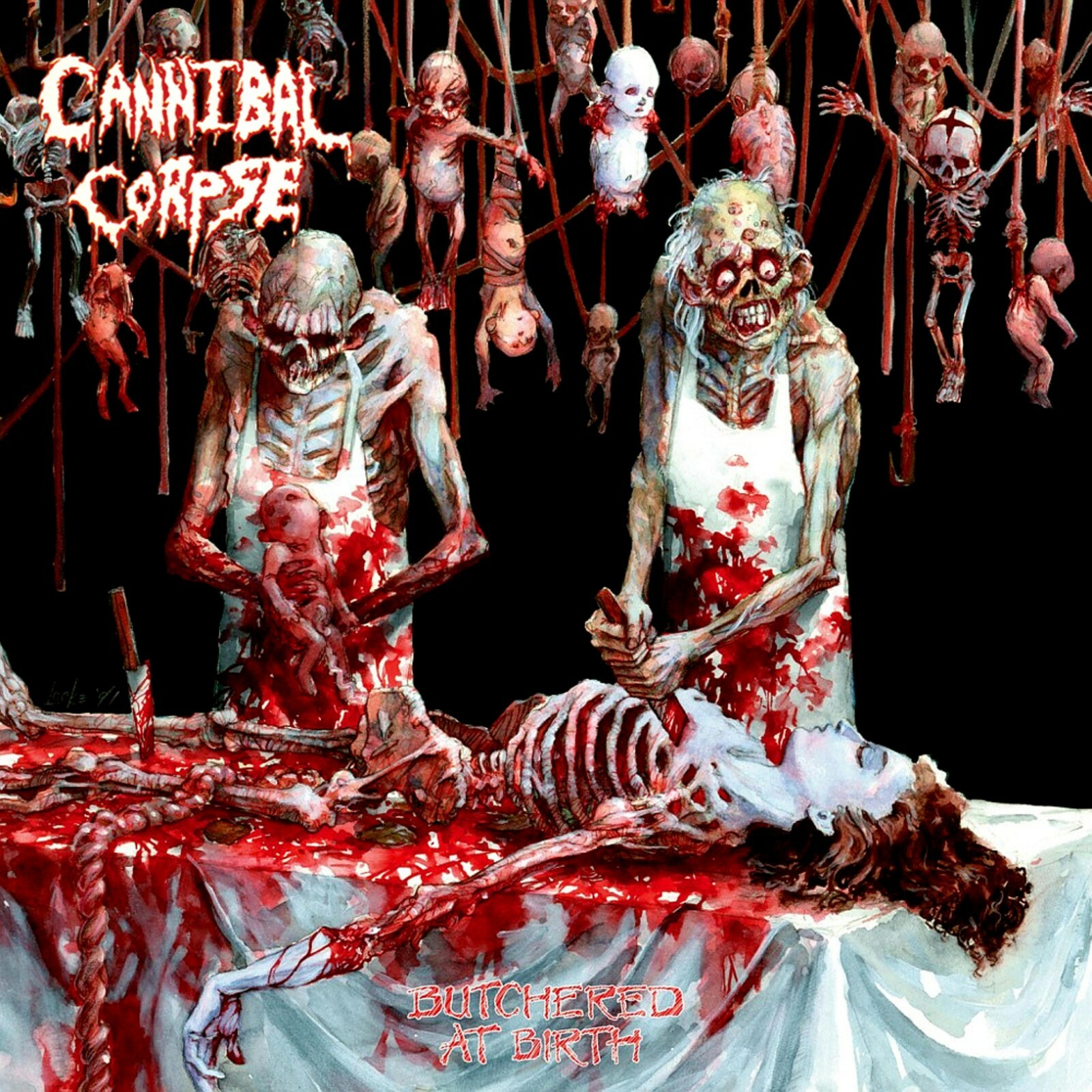CANNIBAL CORPSE Butchered at Birth BANNER HUGE 4X4 Ft Fabric Poster Flag art
