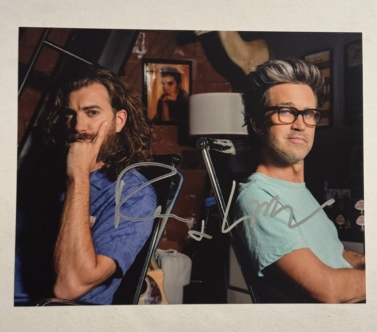 RHETT & LINK HAND SIGNED 8×10 PHOTO AUTOGRAPHED YOUTUBE COMEDIANS RARE COA
