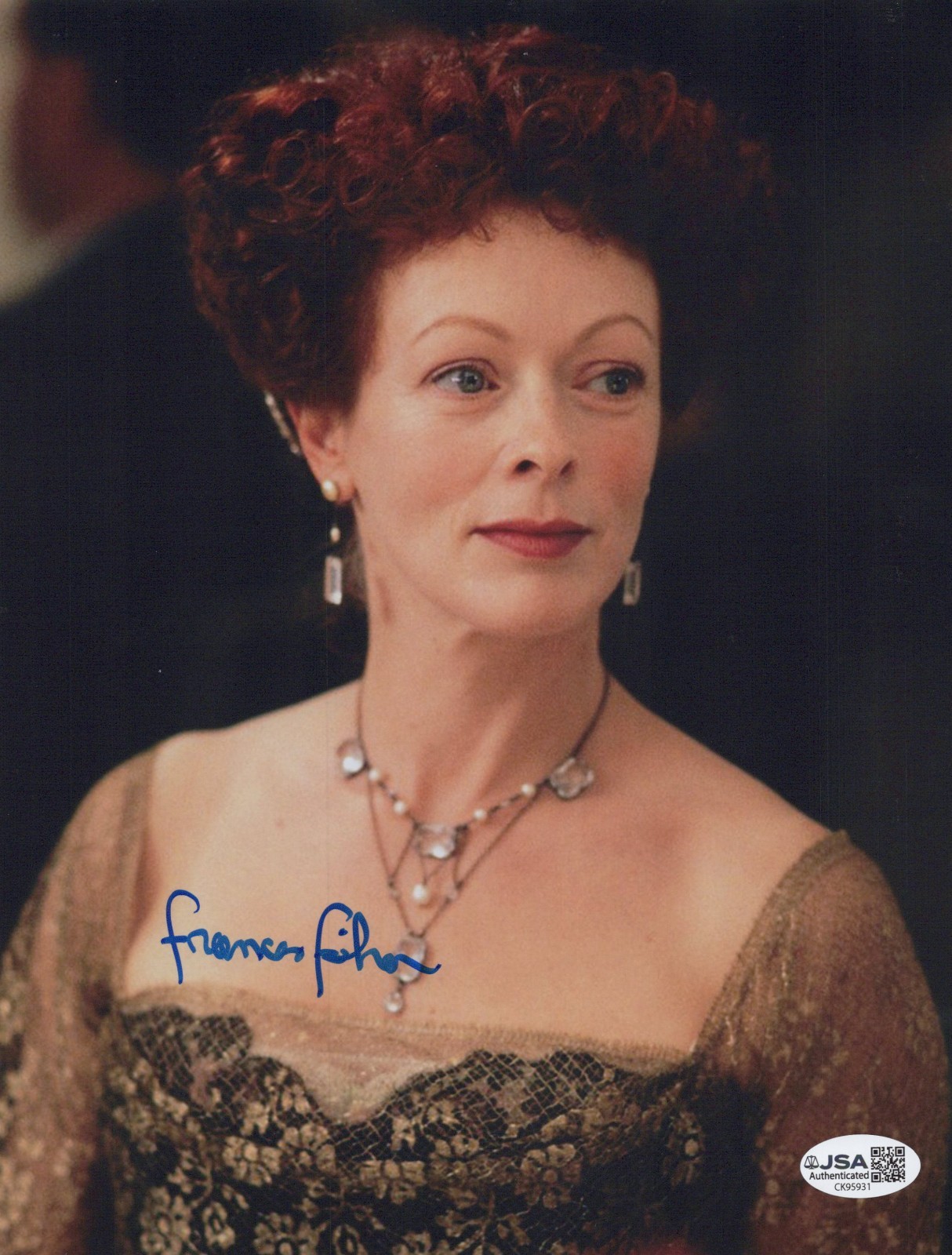 FRANCES FISHER Signed TITANIC 8×10 Photo RUTH De WITT Autograph JSA COA CERT