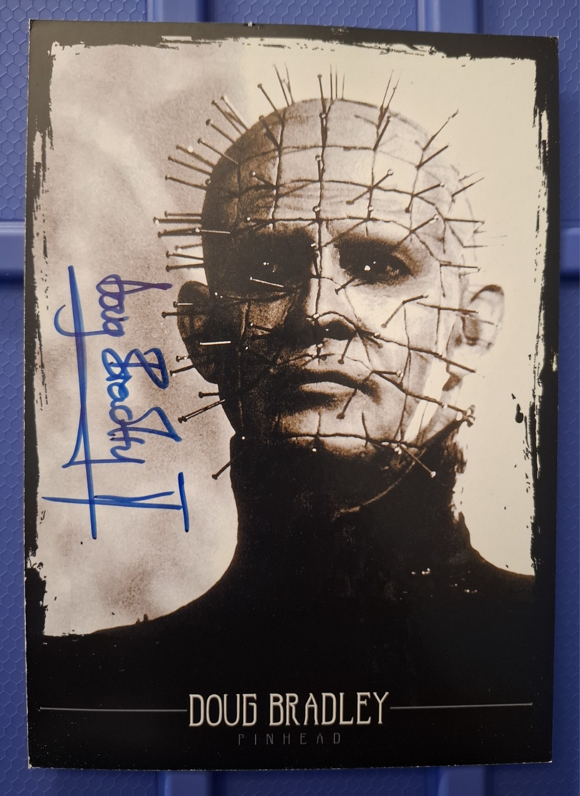 Doug Bradley – Pinhead (Hellraiser) – Autographed 5×7 Photo Cardboard – COA