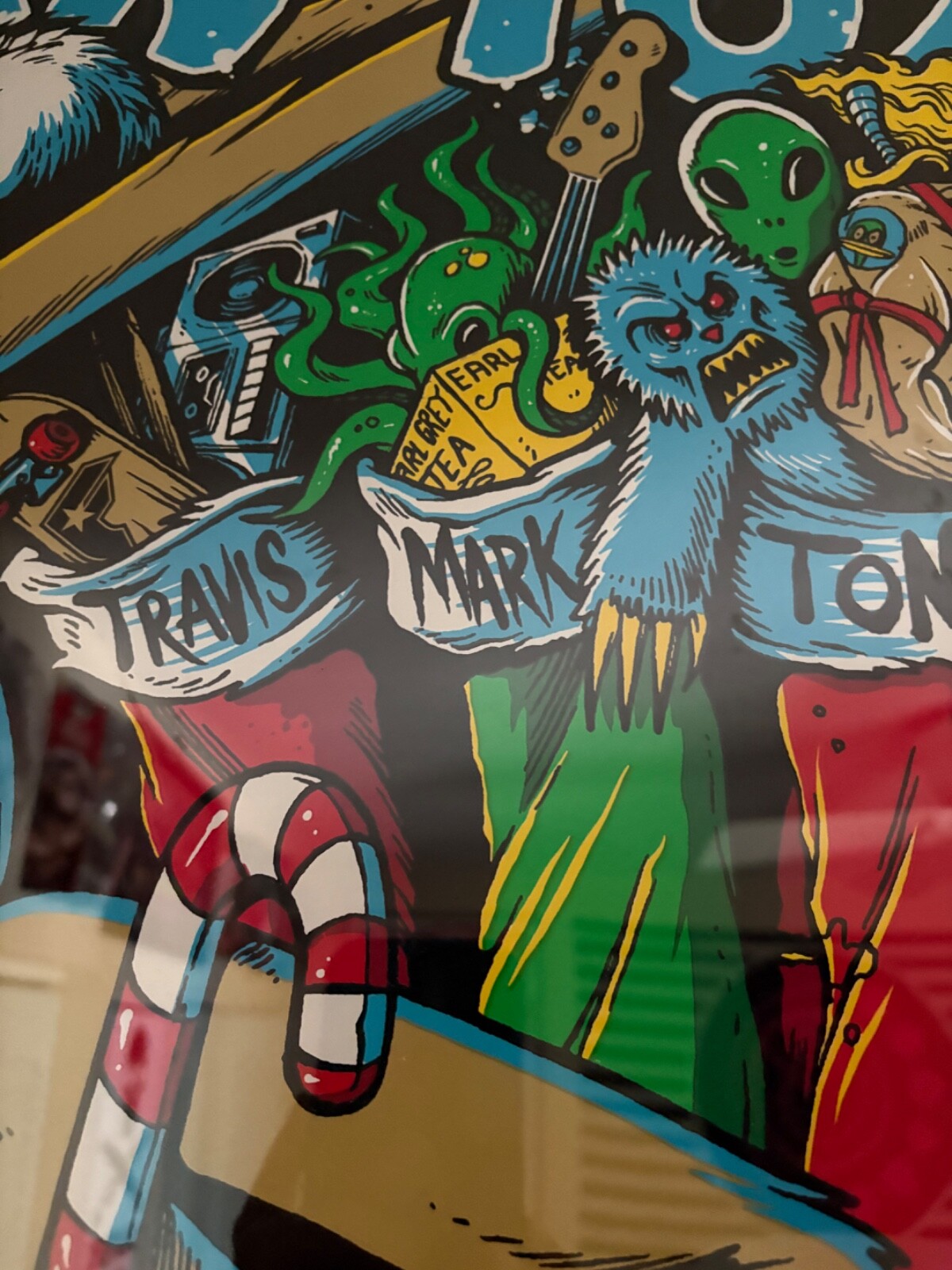 Blink 182 Signed 2012 Christmas Poster