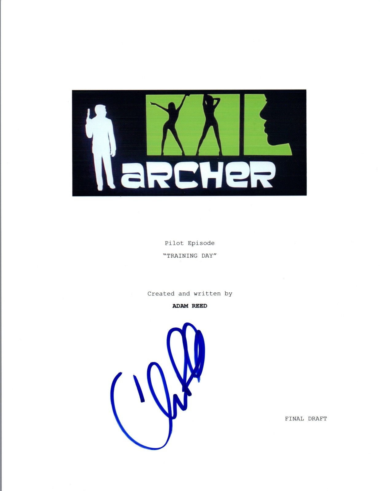 Chris Parnell Signed Autographed ARCHER “Training Day” Episode Script COA VD