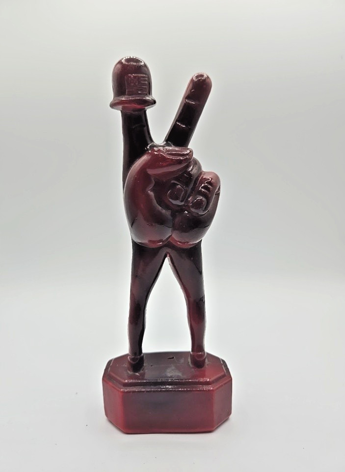 Vintage 1970s MASH 4077th Peace Sign Hand 8.25” Sculpture Figurine TV Show Rare