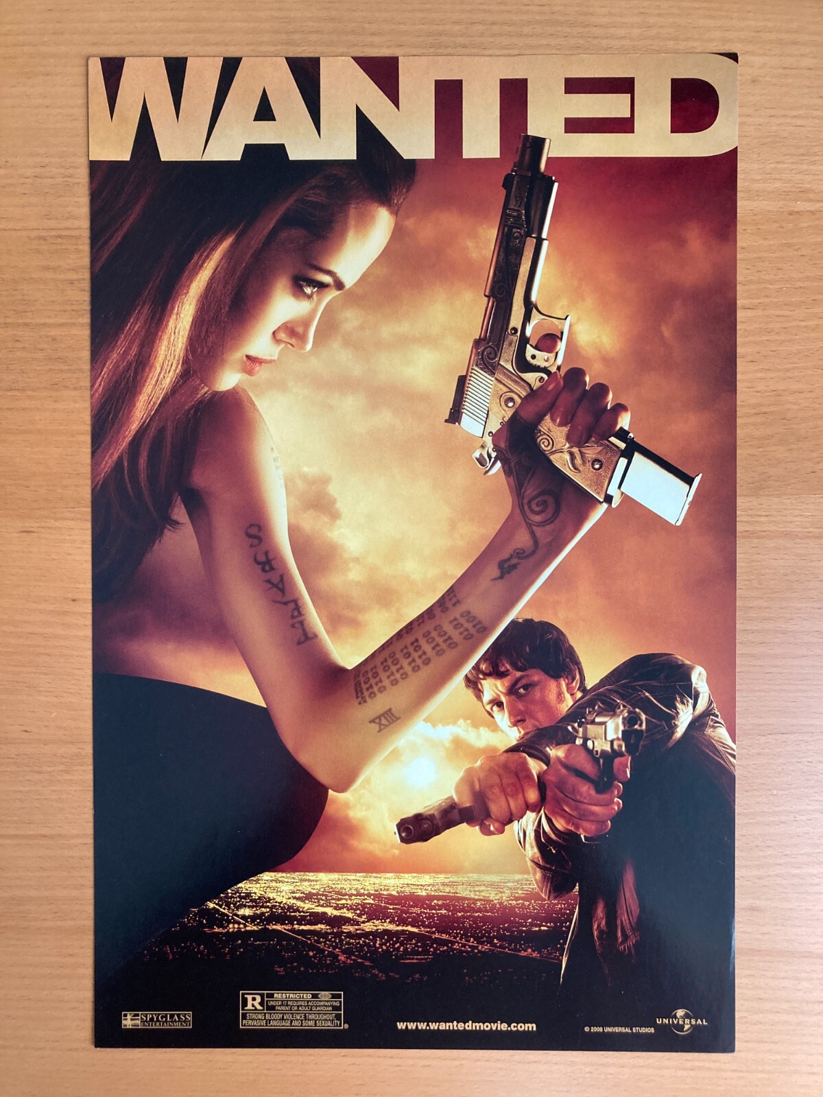 Wanted movie poster — 11″ x 17″ — MINT condition!
