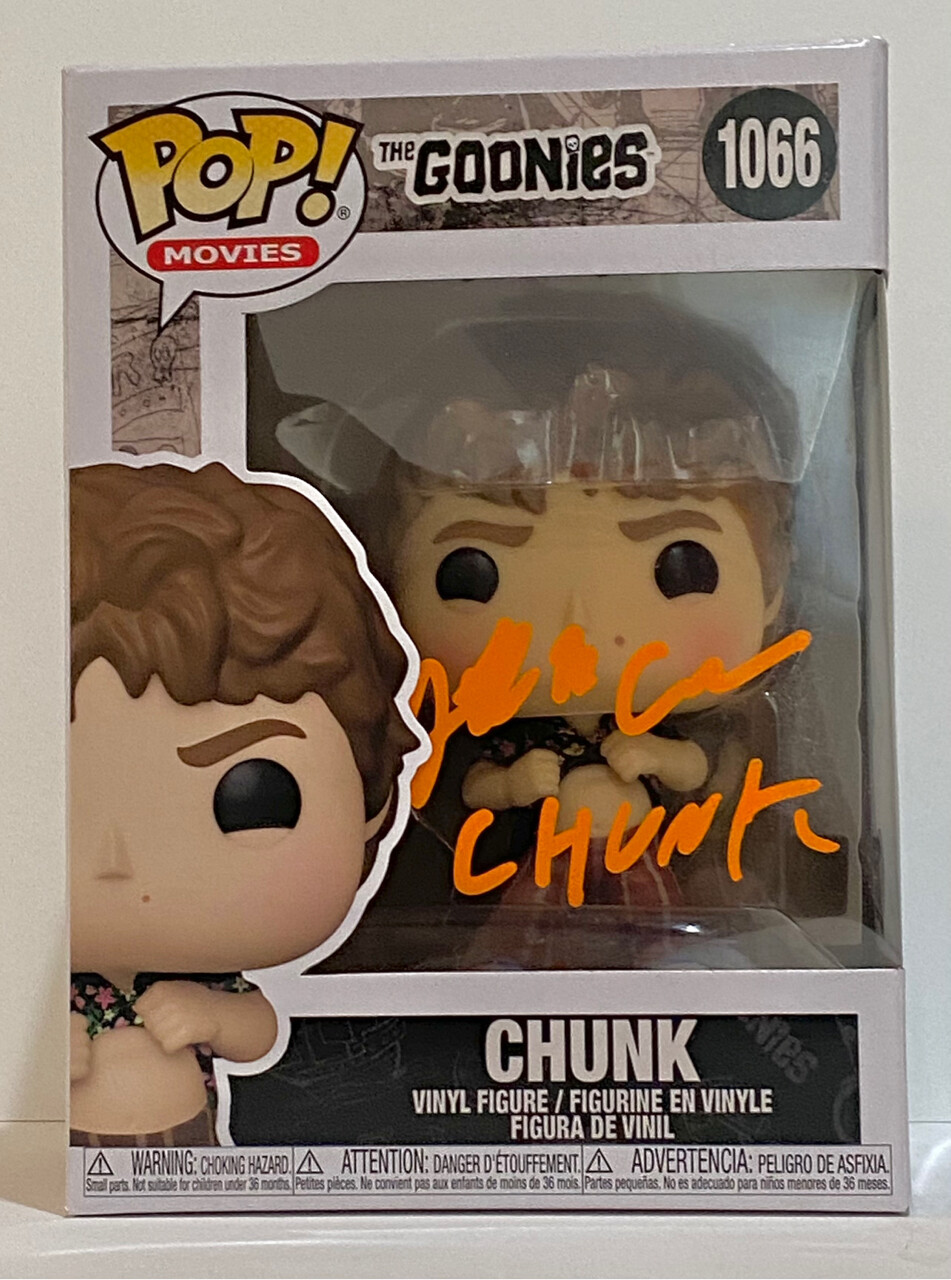 Jeff Cohen Signed Autographed Funko Pop Figure Chunk The Goonies Beckett BAS COA