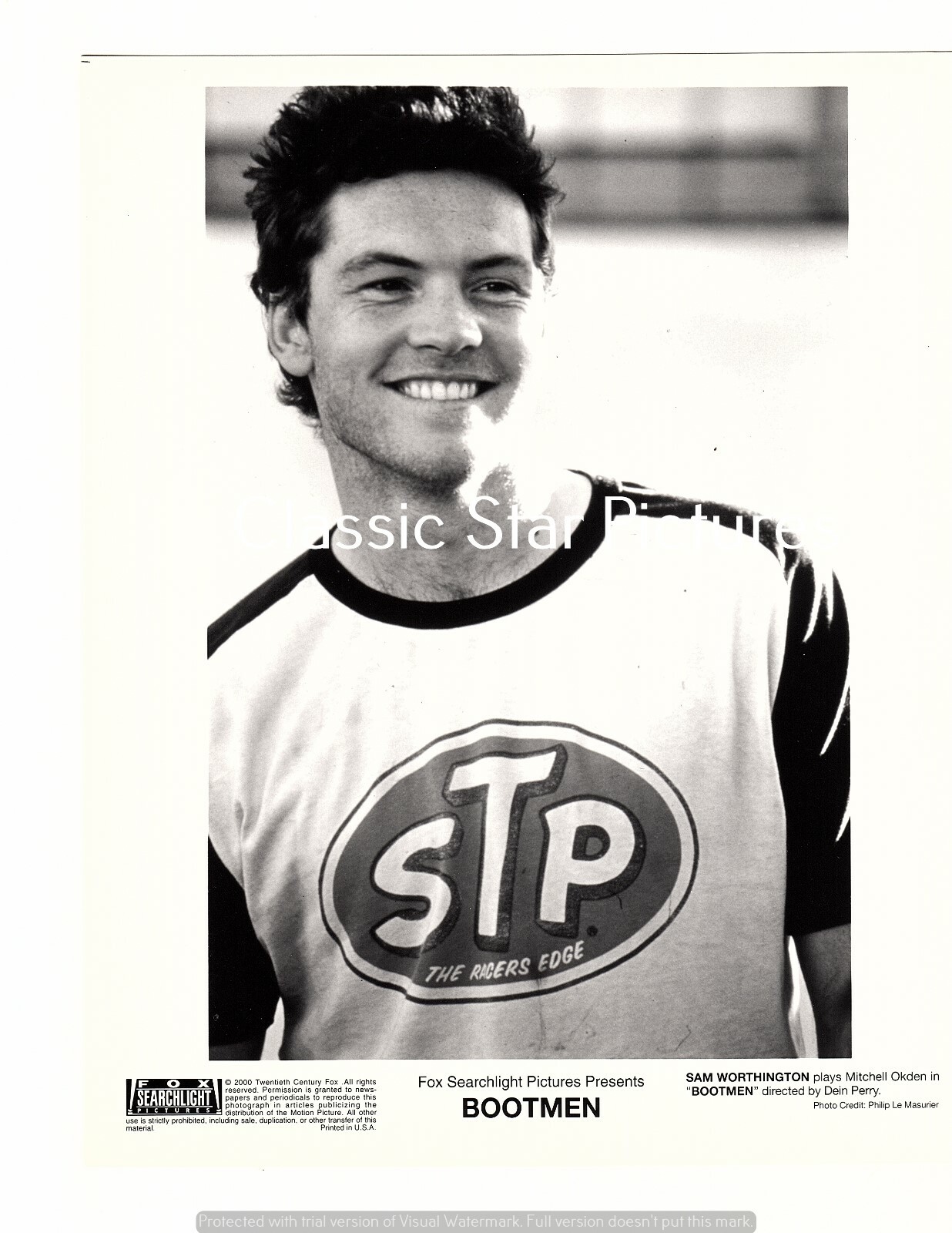 P406 Sam Worthington close up Bootmen 2000 8 x 10 vintage photograph